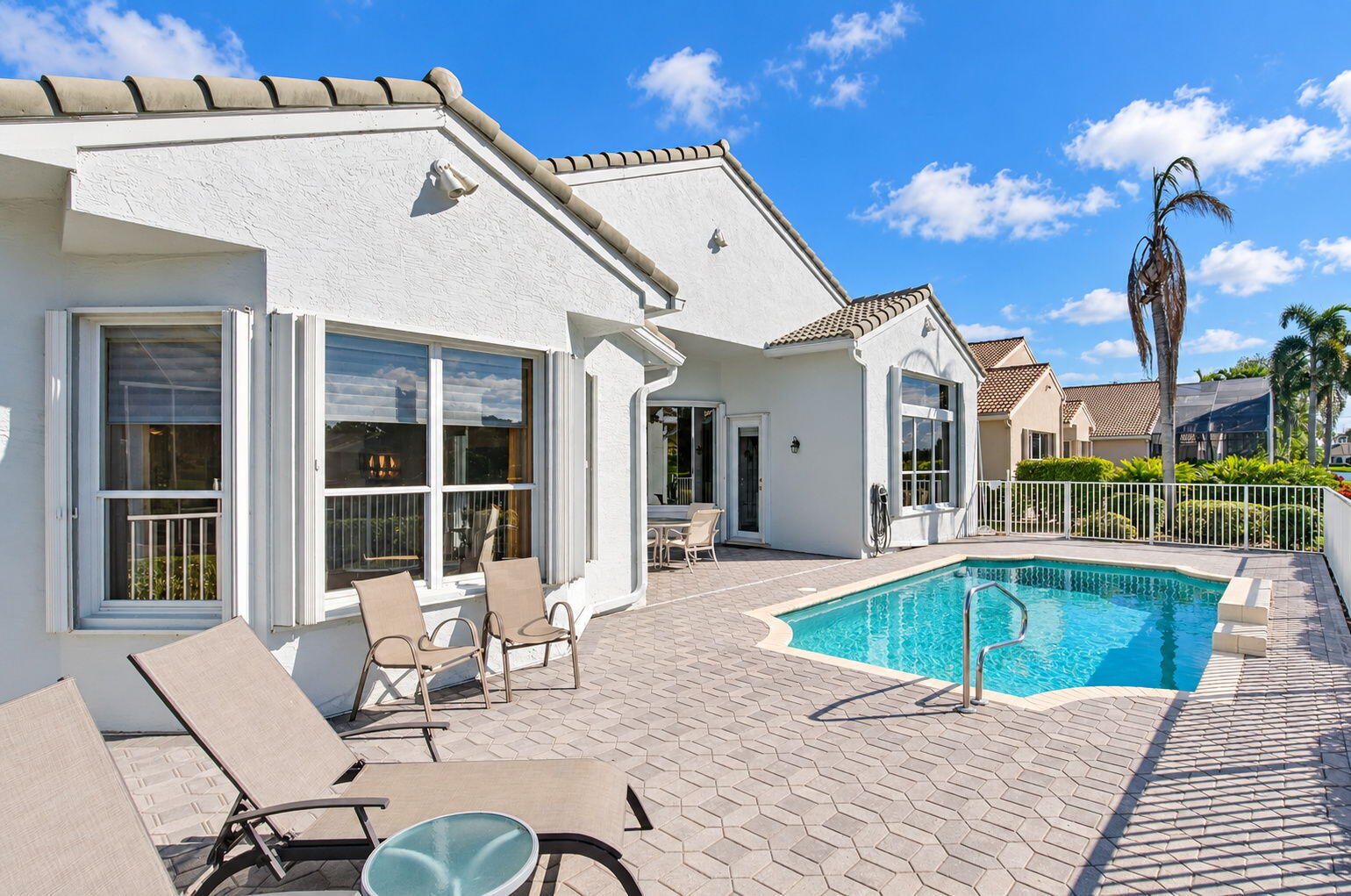Wide patio