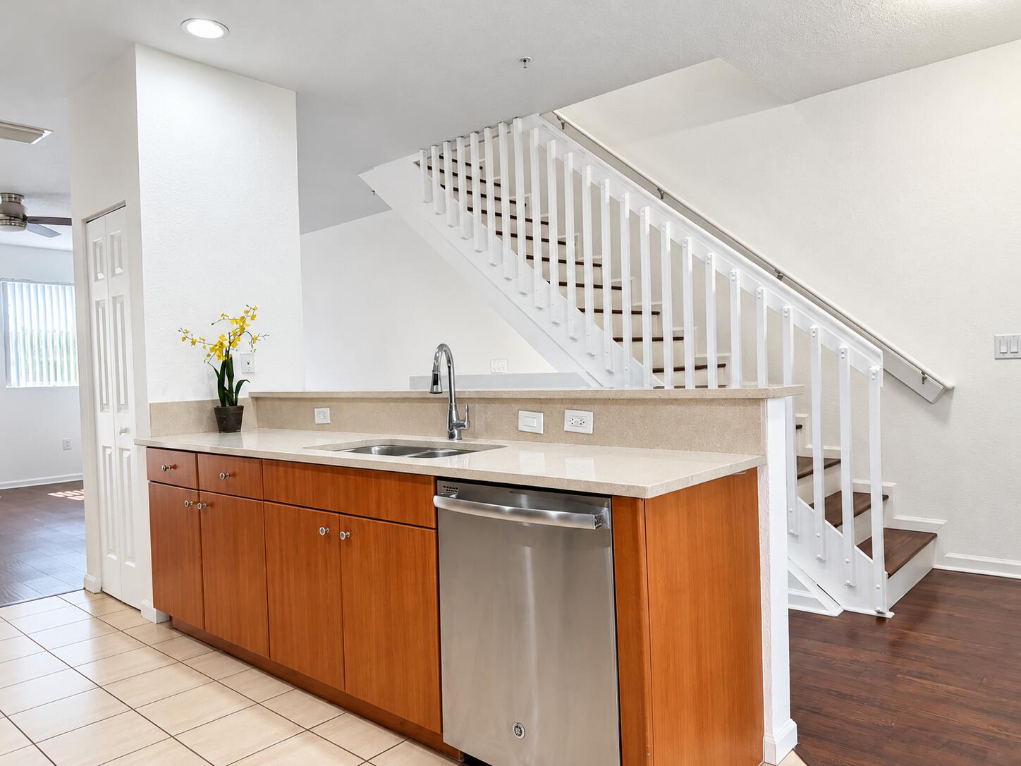Brightened, balanced real estate interio