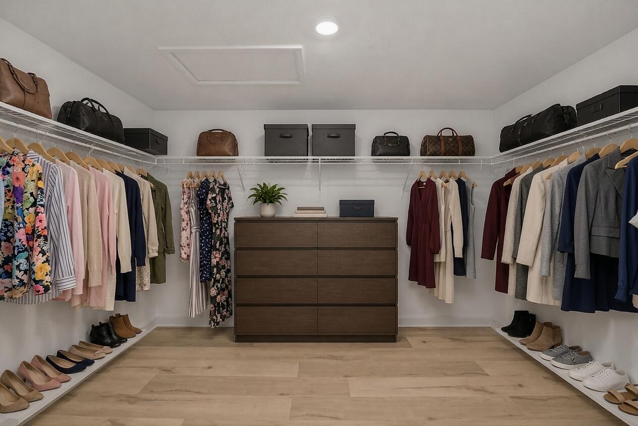 Virtually Staged Master''s Closet
