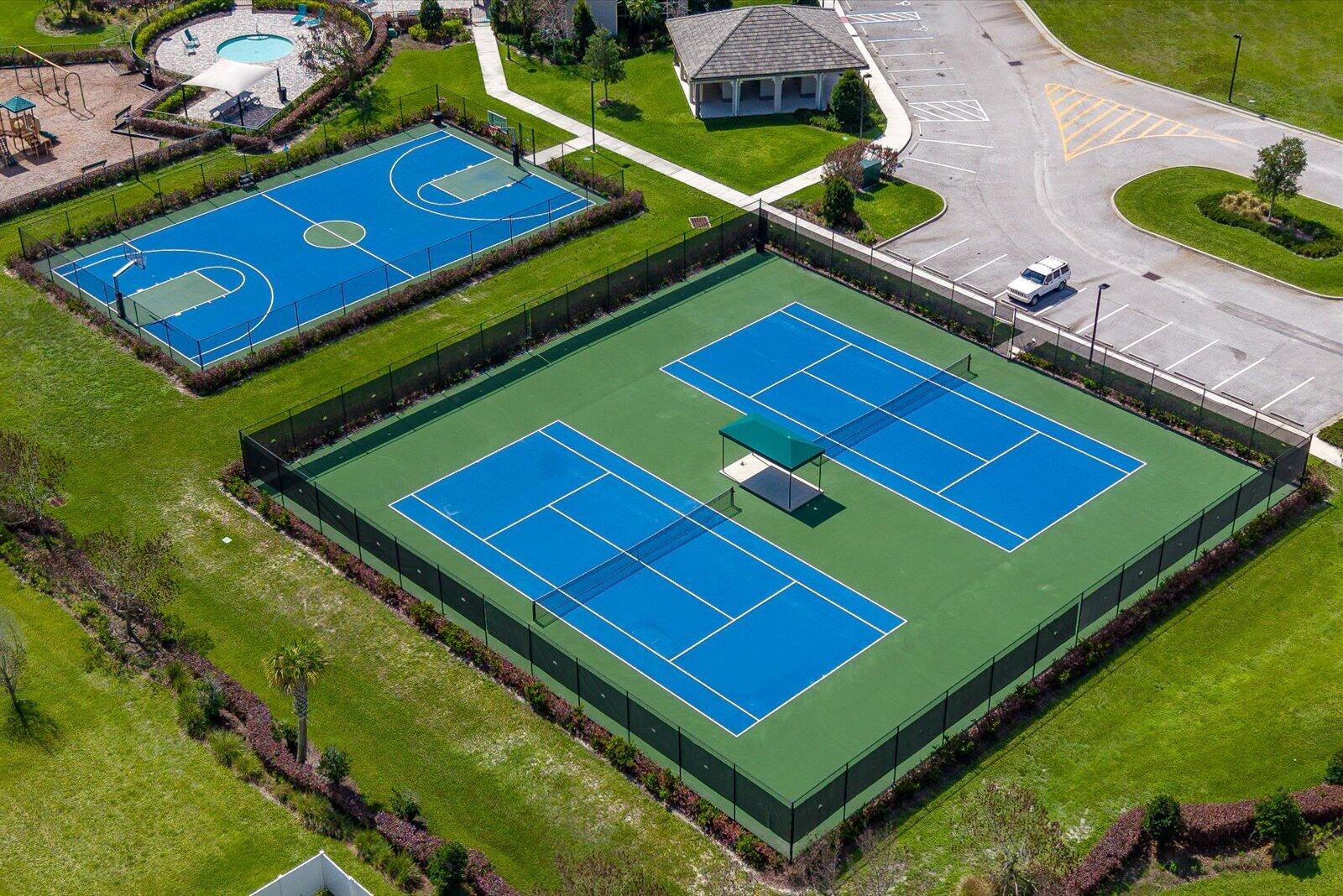 Community tennis and basket ball AI