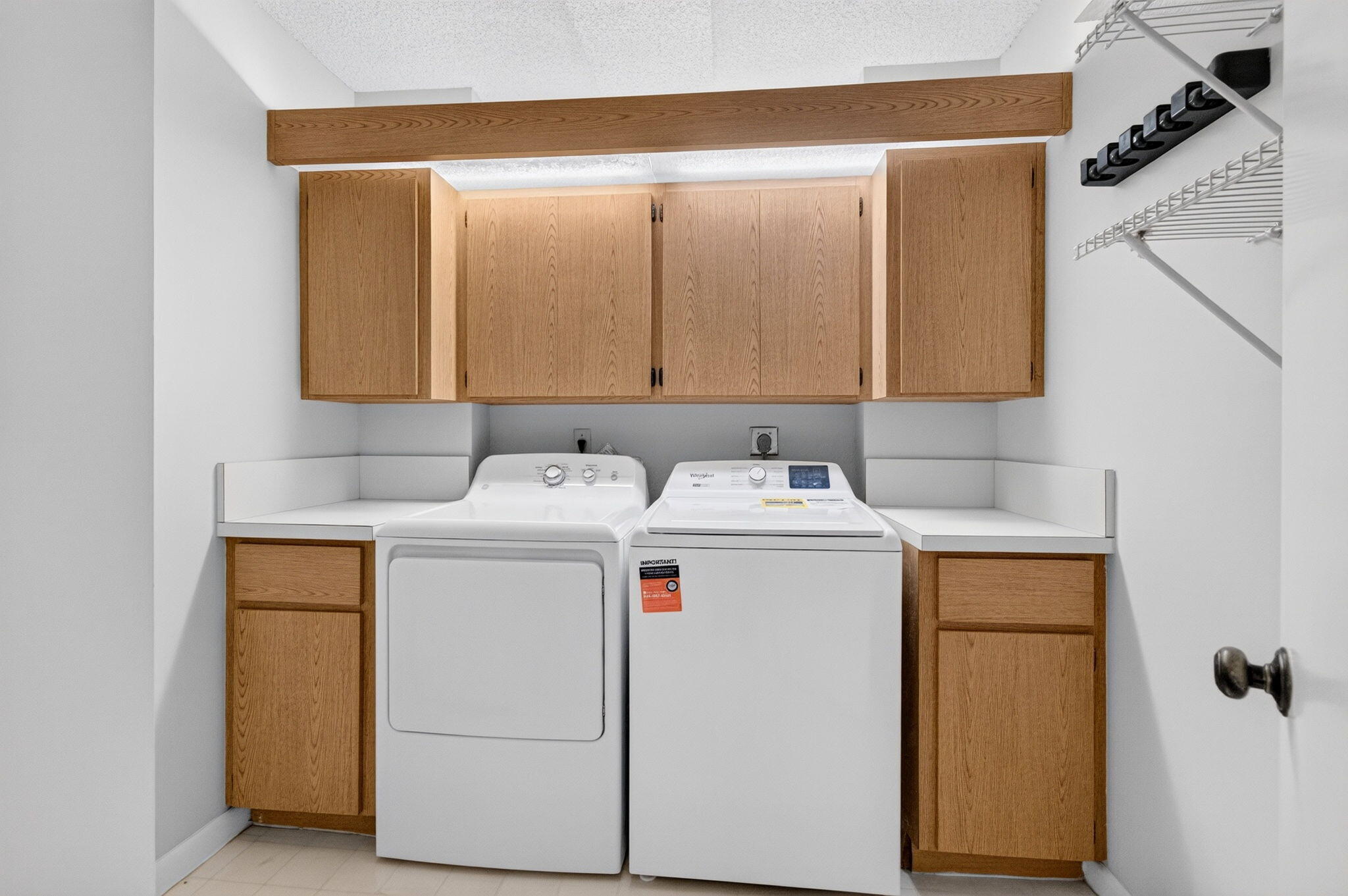 New 2026 full size washer. Nice size laundry room
