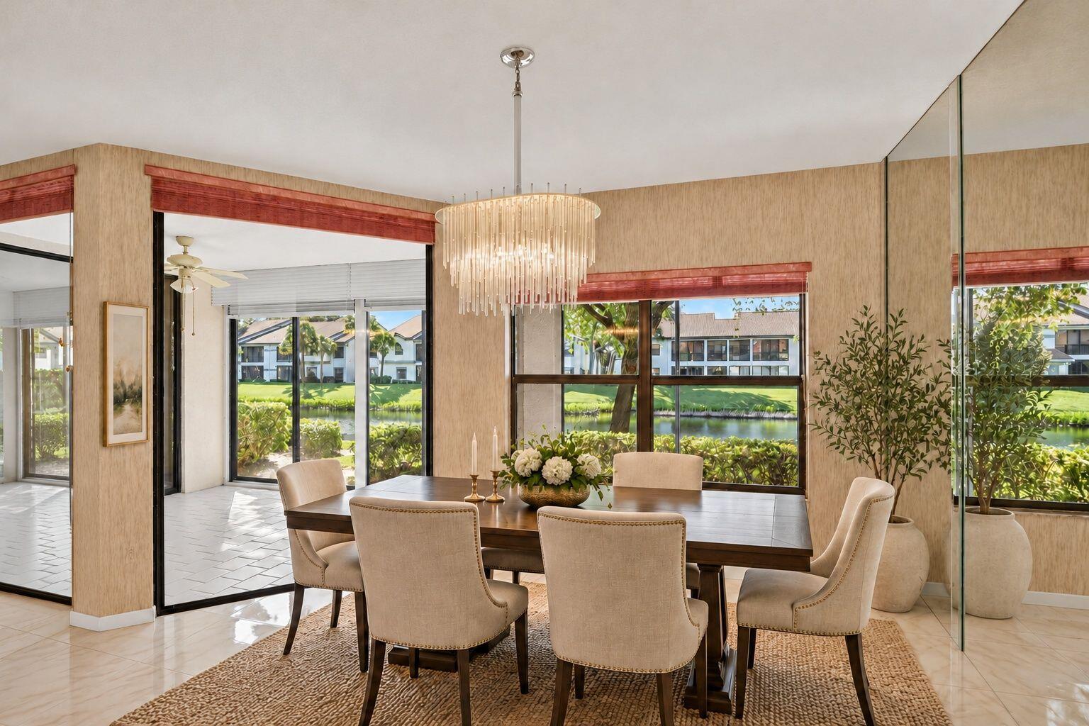 Virtually Staged Formal Dining Room