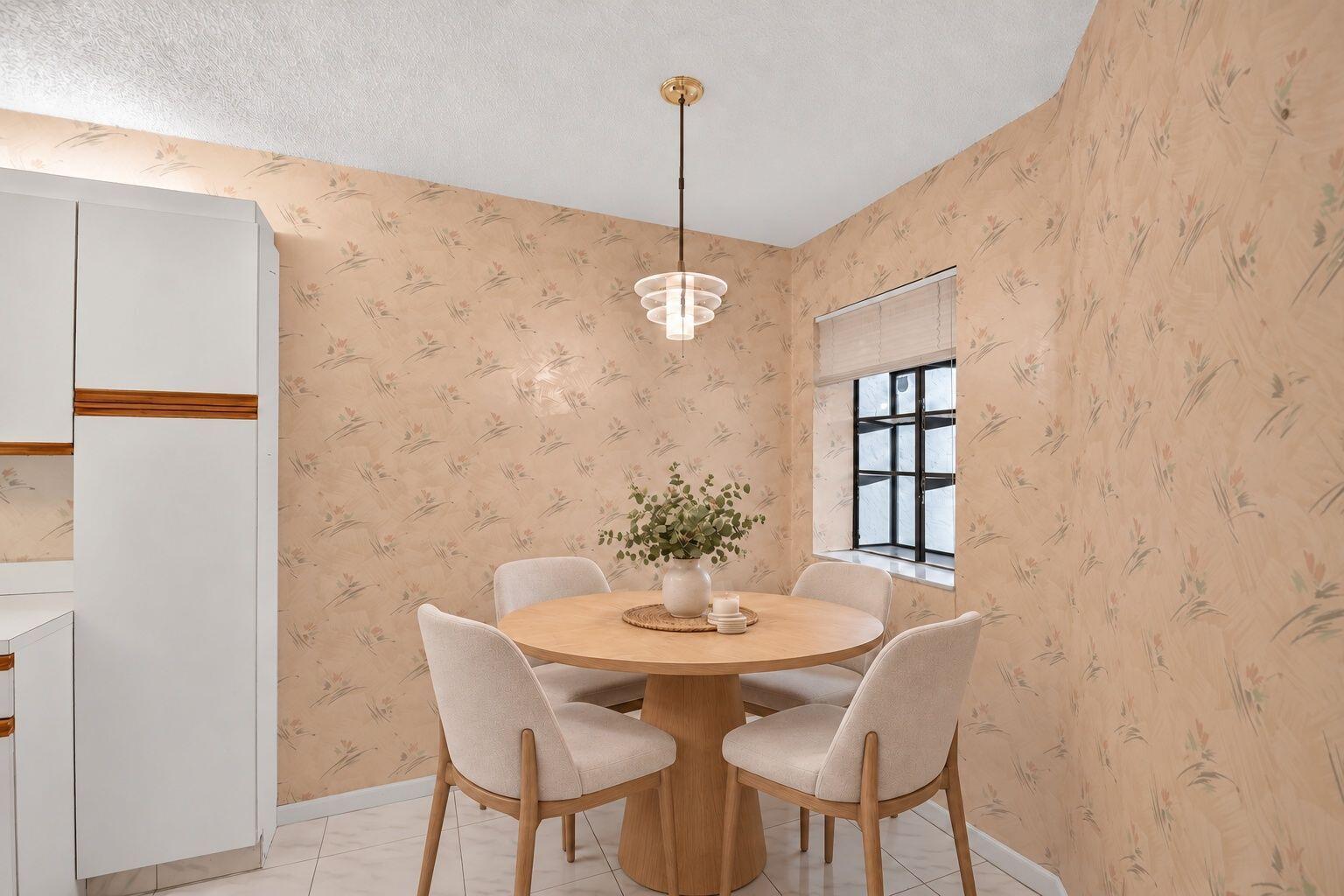 Virtually Staged Eat-In Kitchen