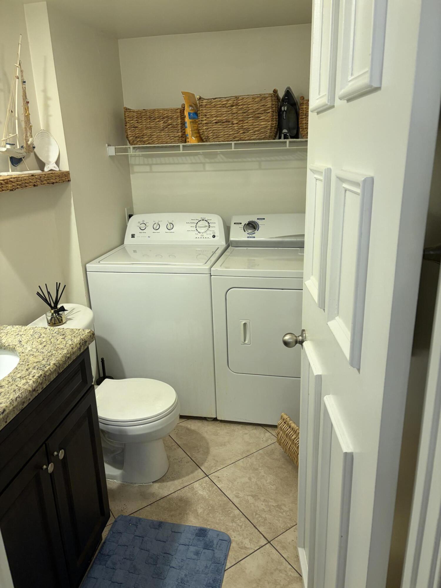 guest bathroom/laundry room