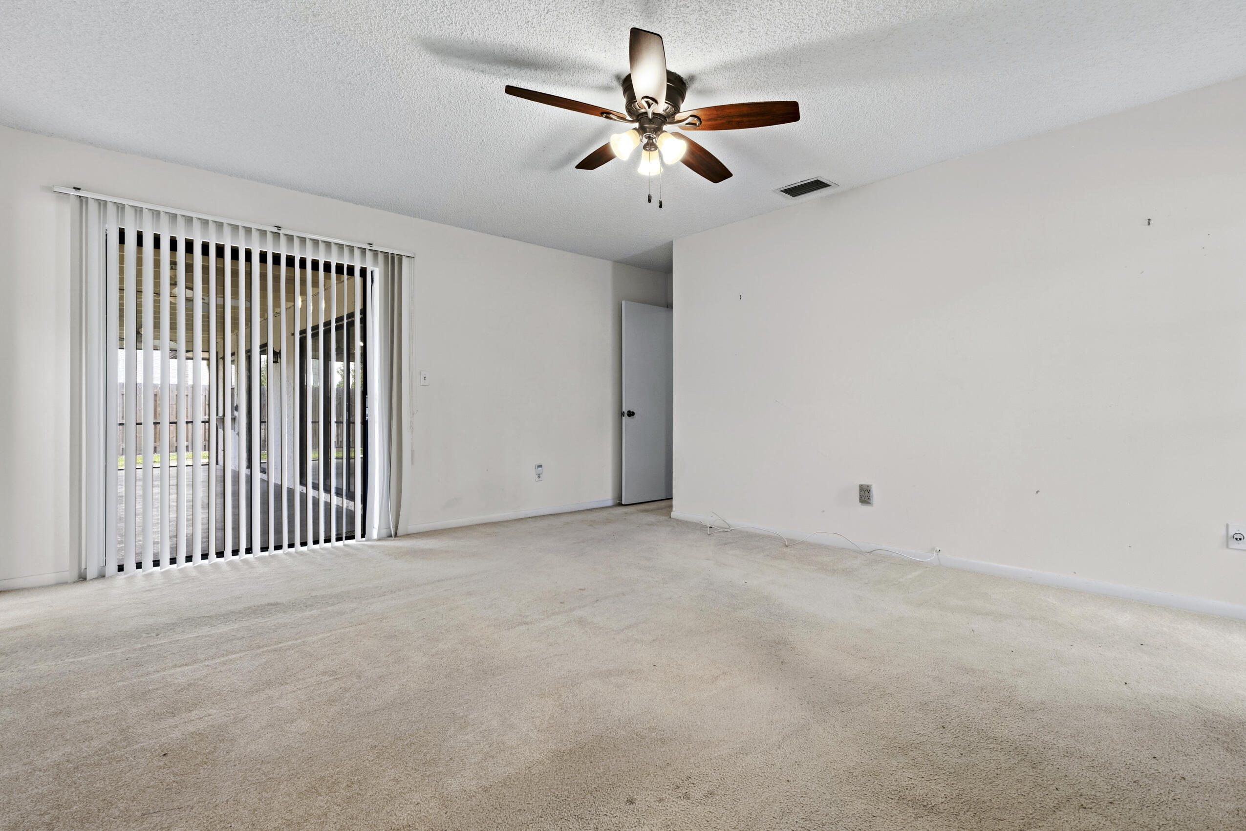 Primary Bedroom View to Screened Patio