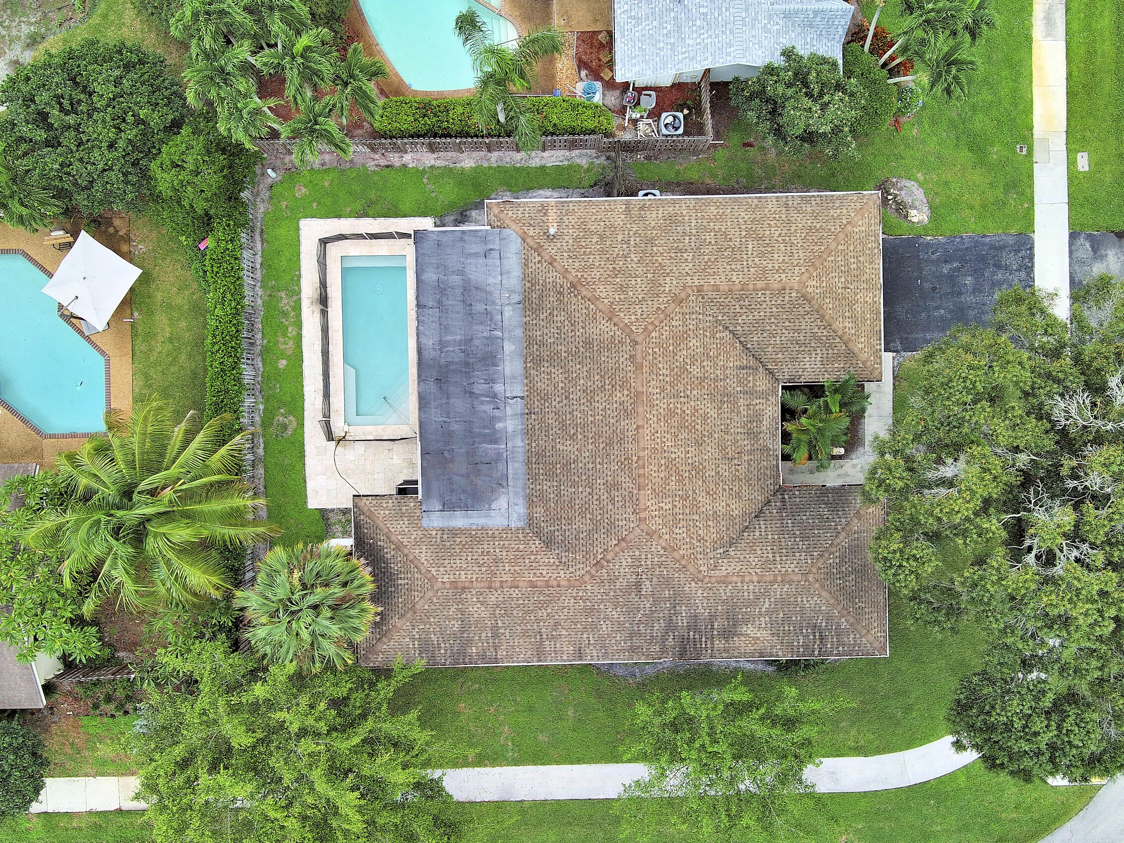 Overhead Aerial of House