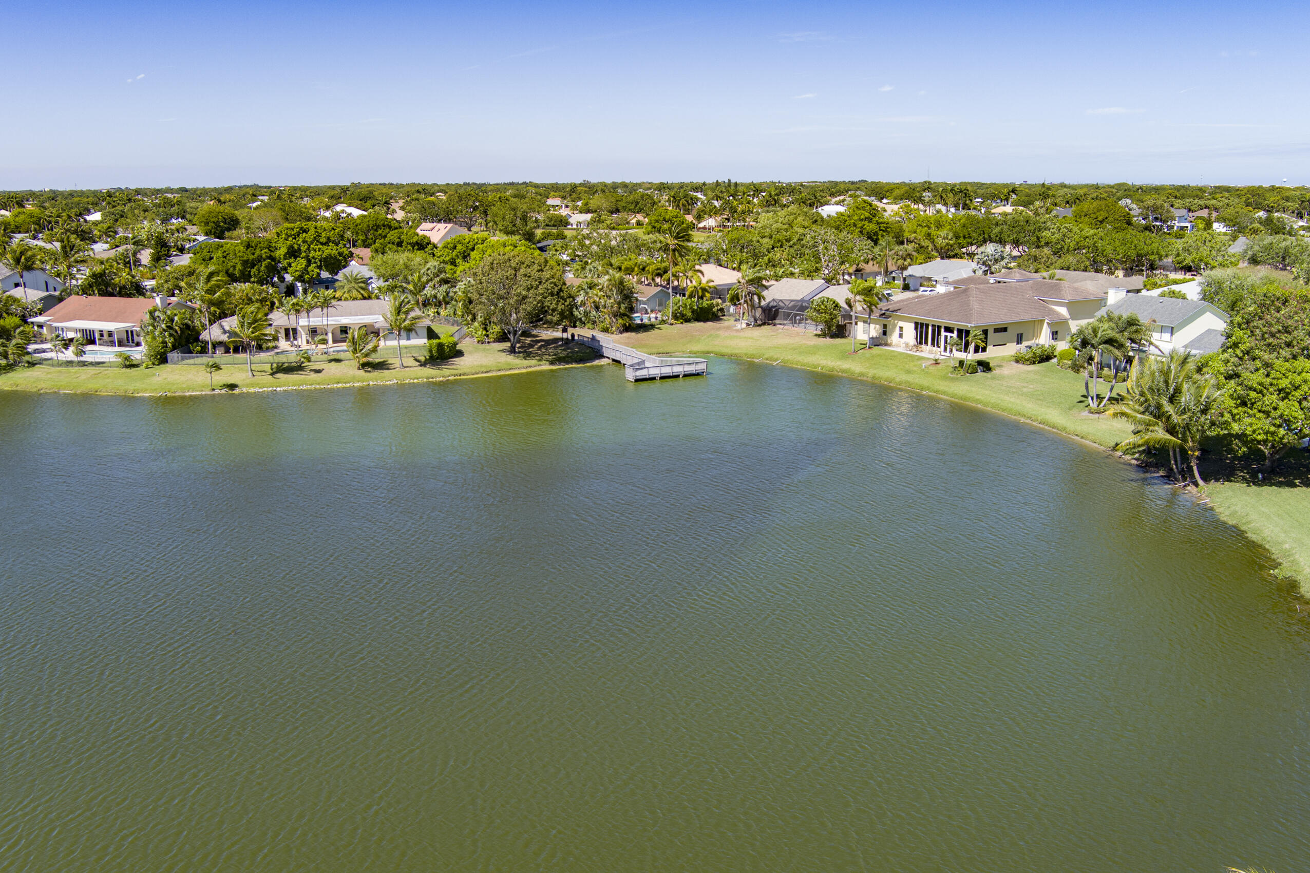 Pheasant Walk Community Lake Aerial