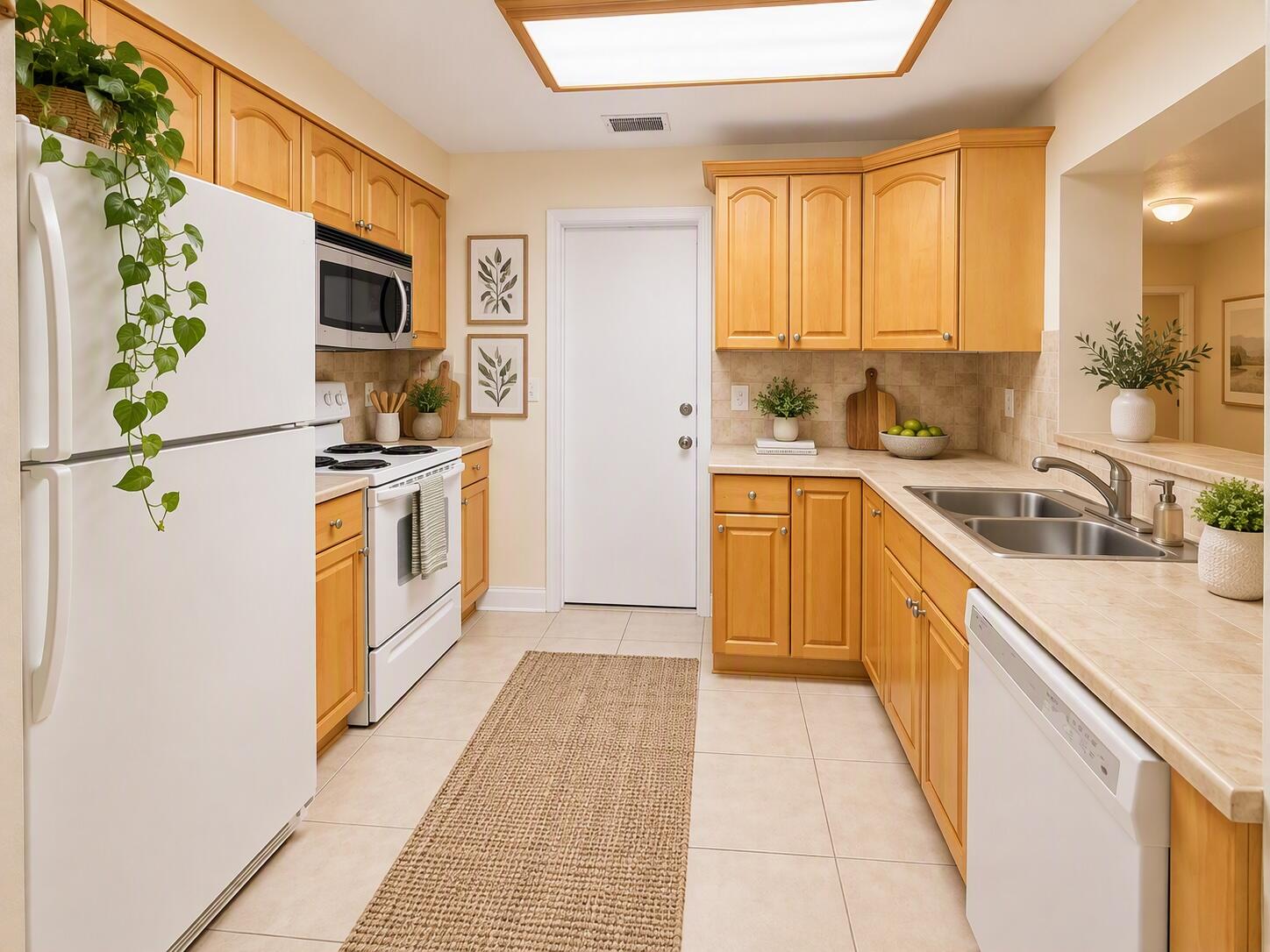 staged kitchen