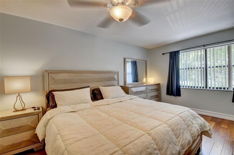 Large bedroom upstairs with built-in walking closet