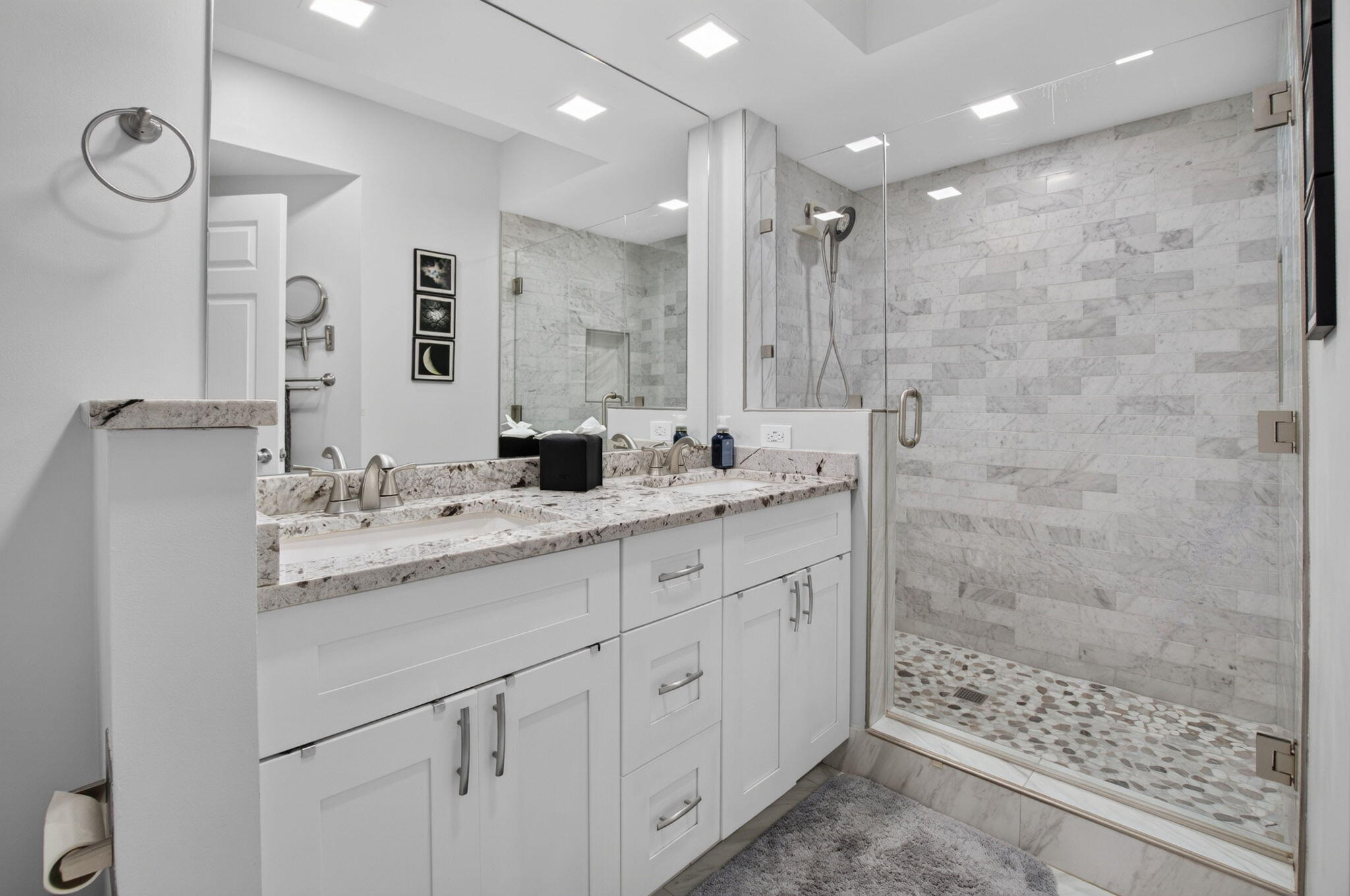Spa-Inspired Bath with Walk-In Shower