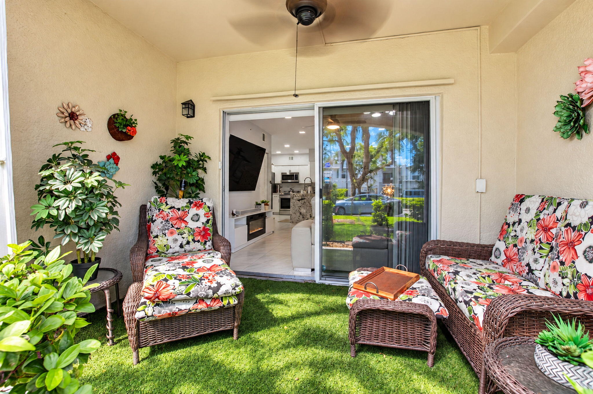 Covered Patio with Living Room Access