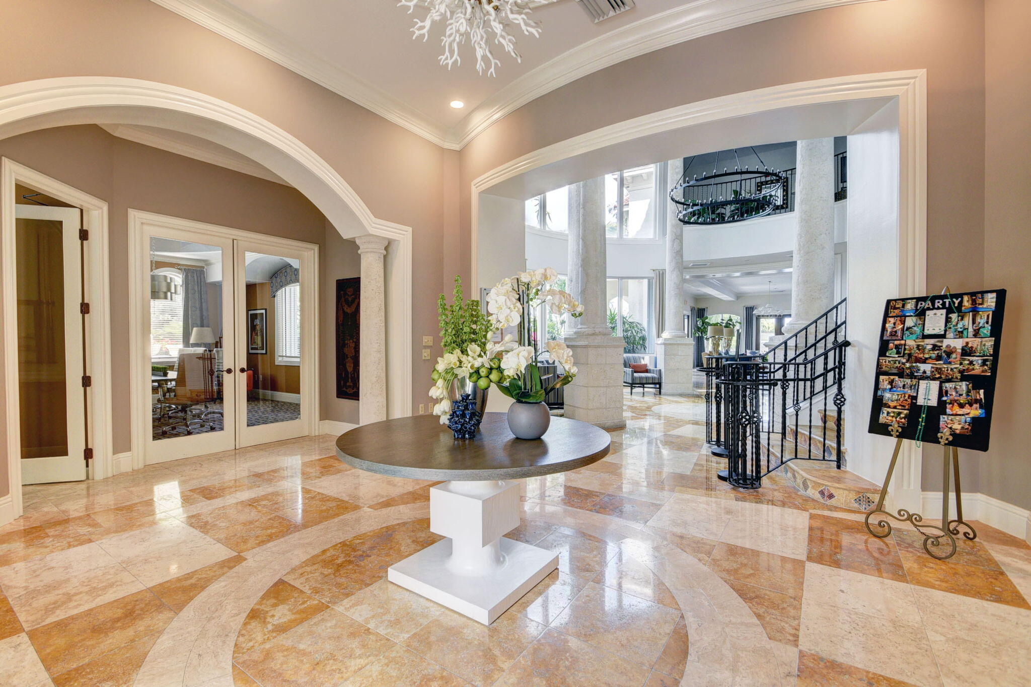 Grand Entrance with Elegant Staircase
