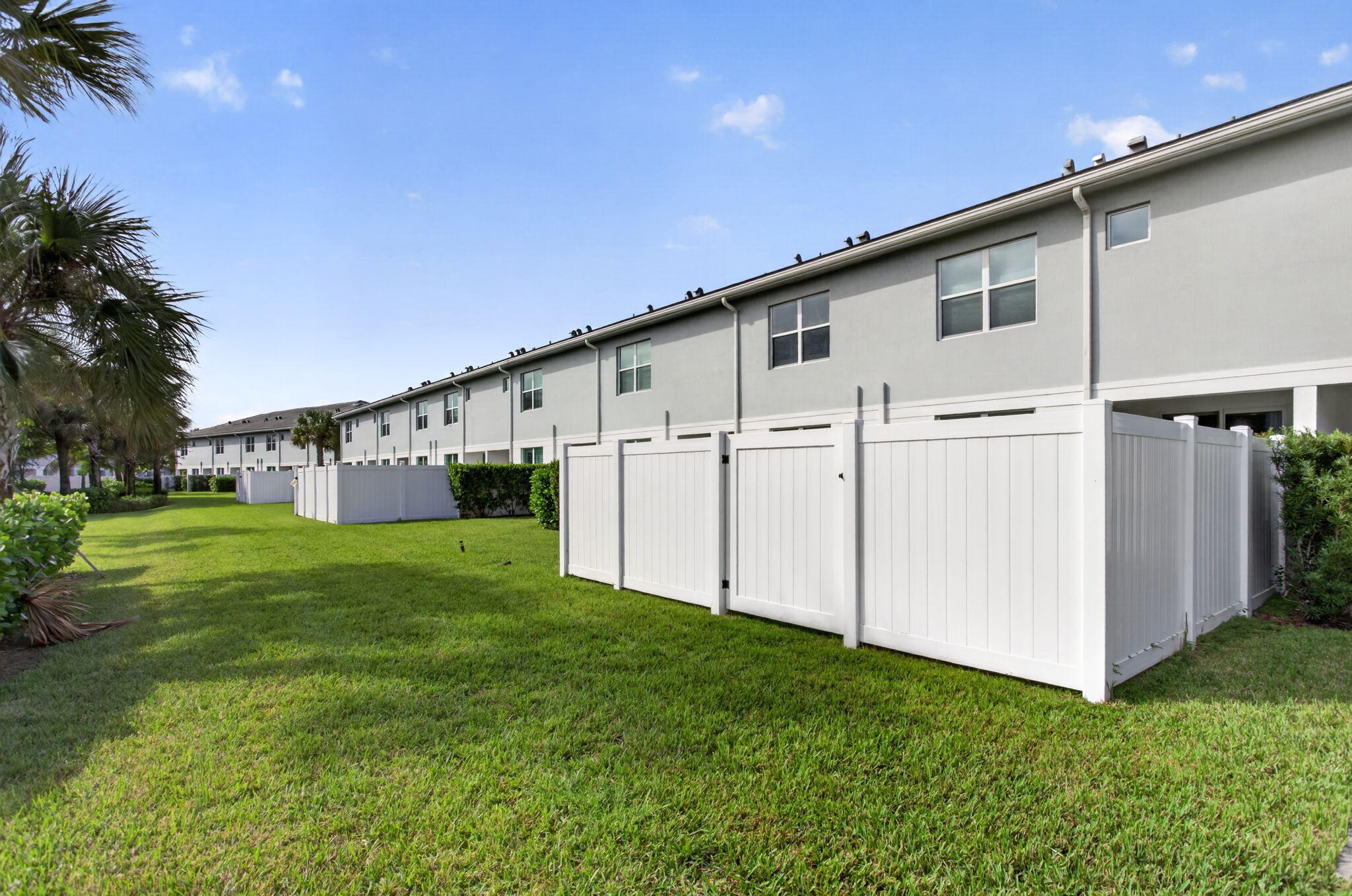 Fenced yard