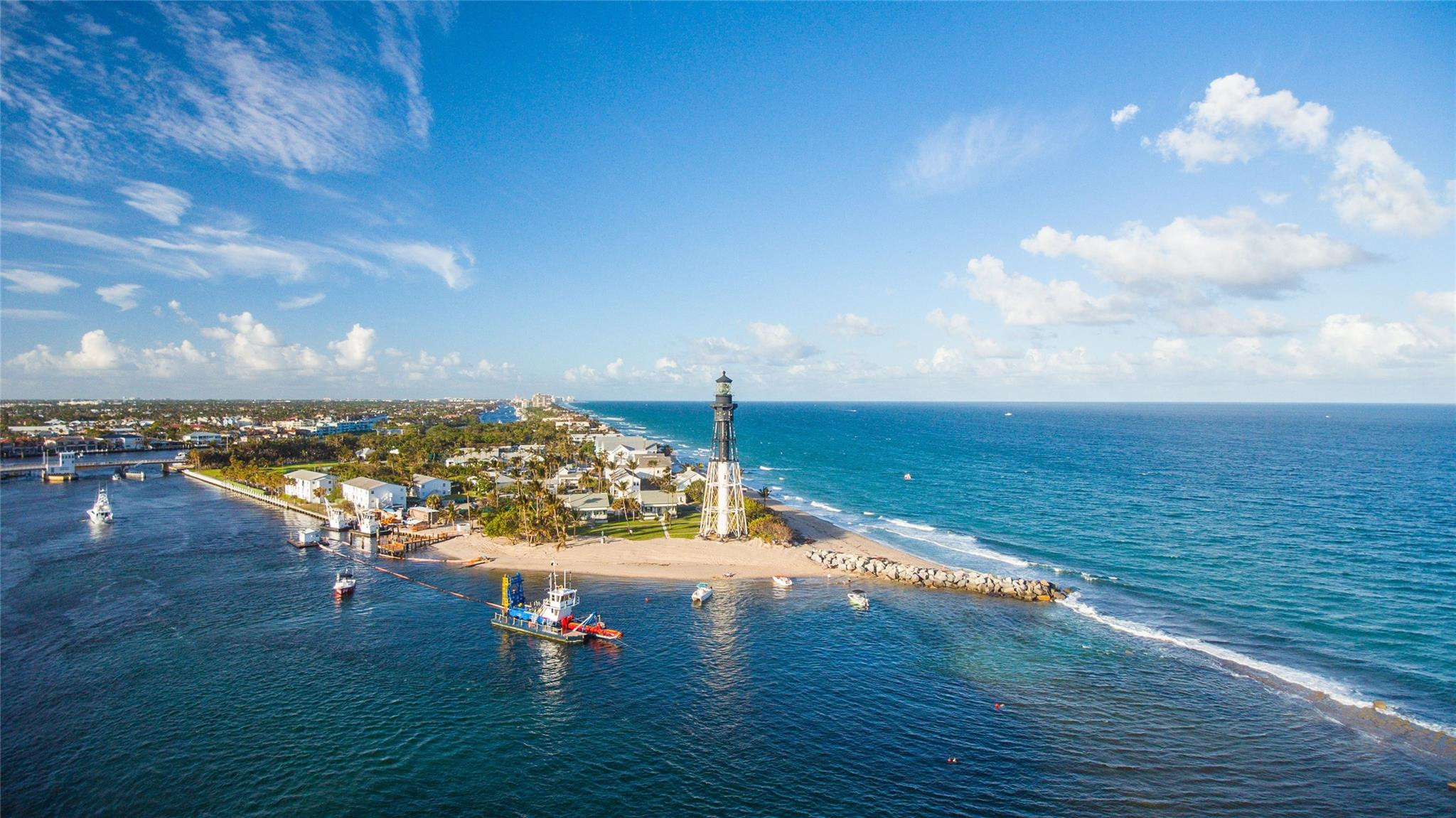 Inlet is a short distance from property