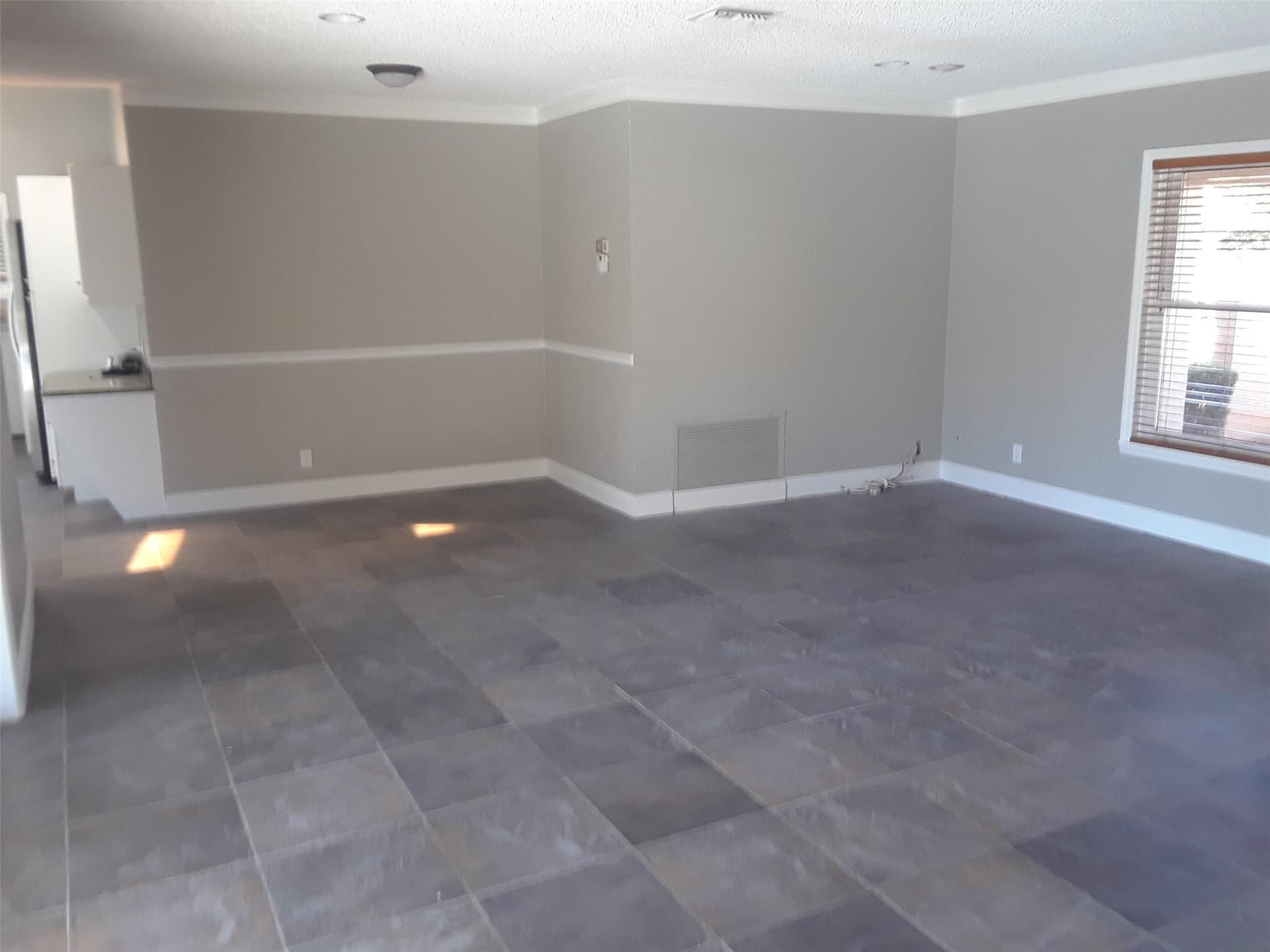 Between kitchen and living room Between kitchen and living room