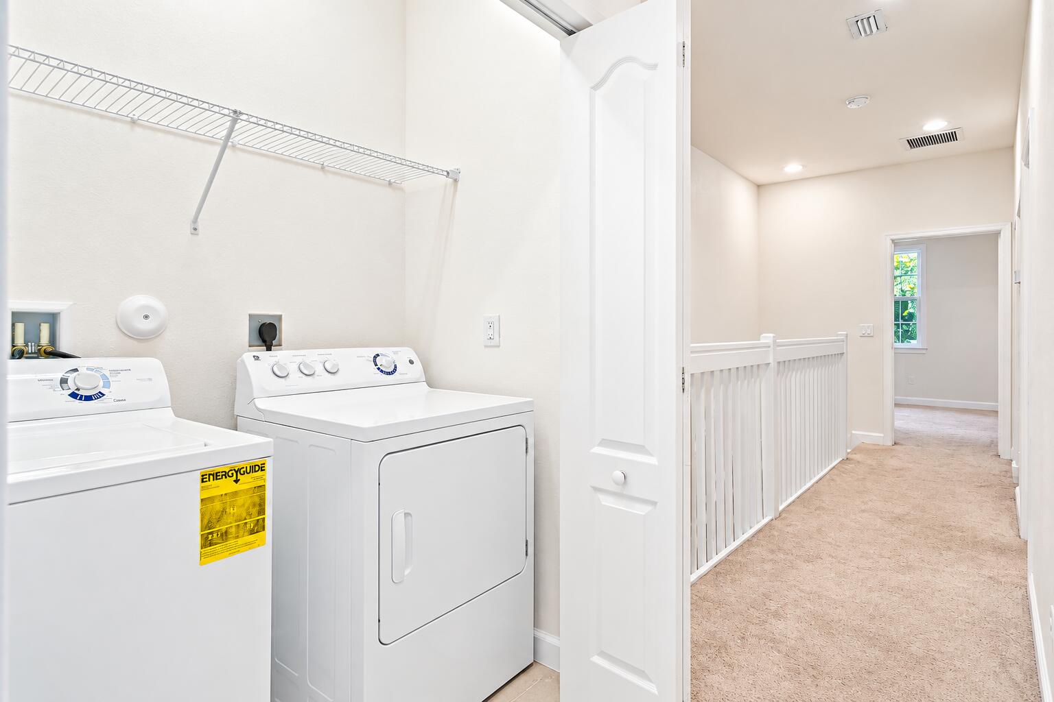 convenient laundry on 2nd fl