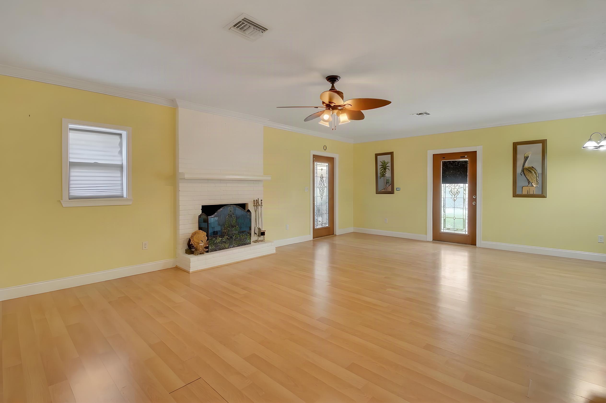 Living room with furniture