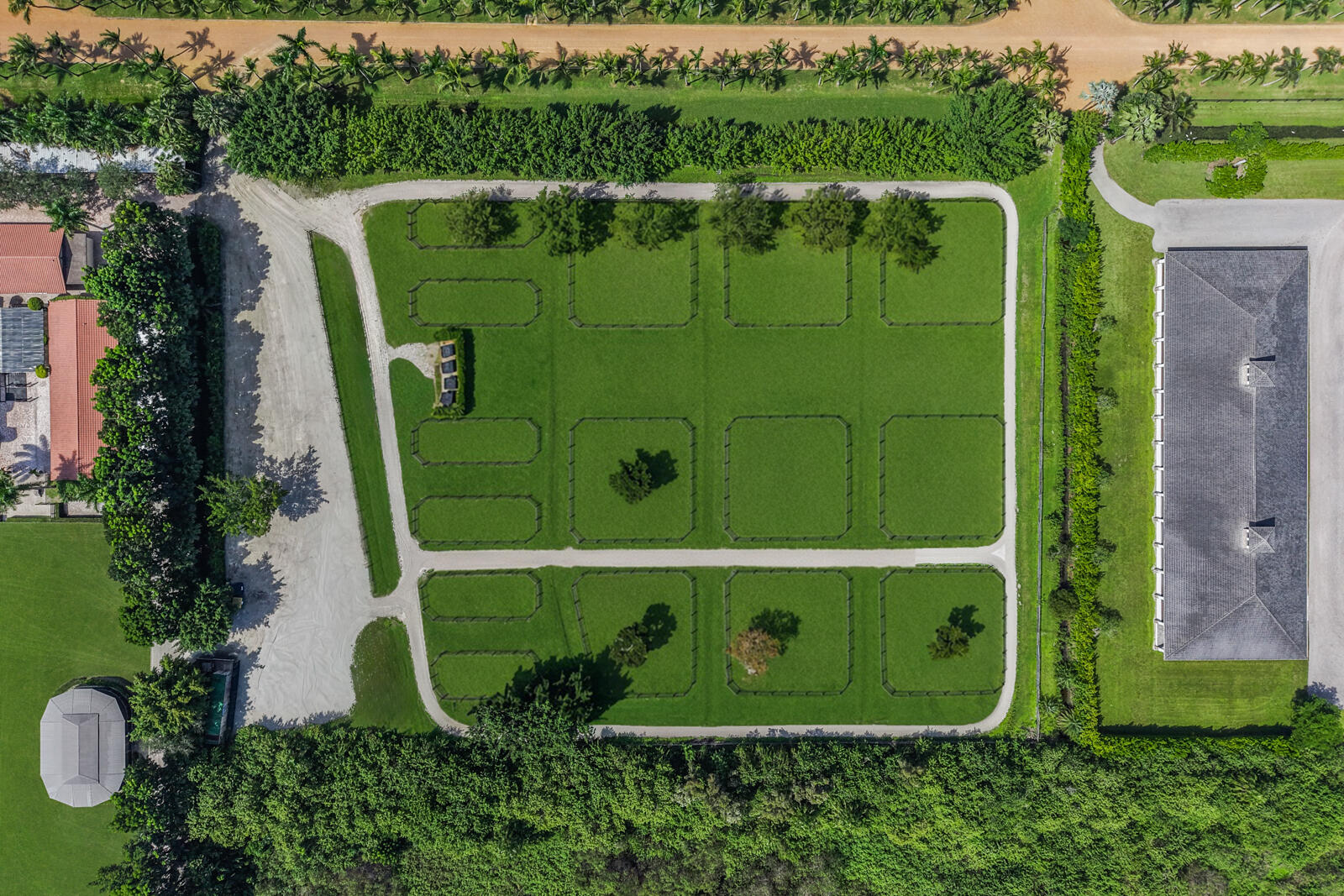paddocks from above
