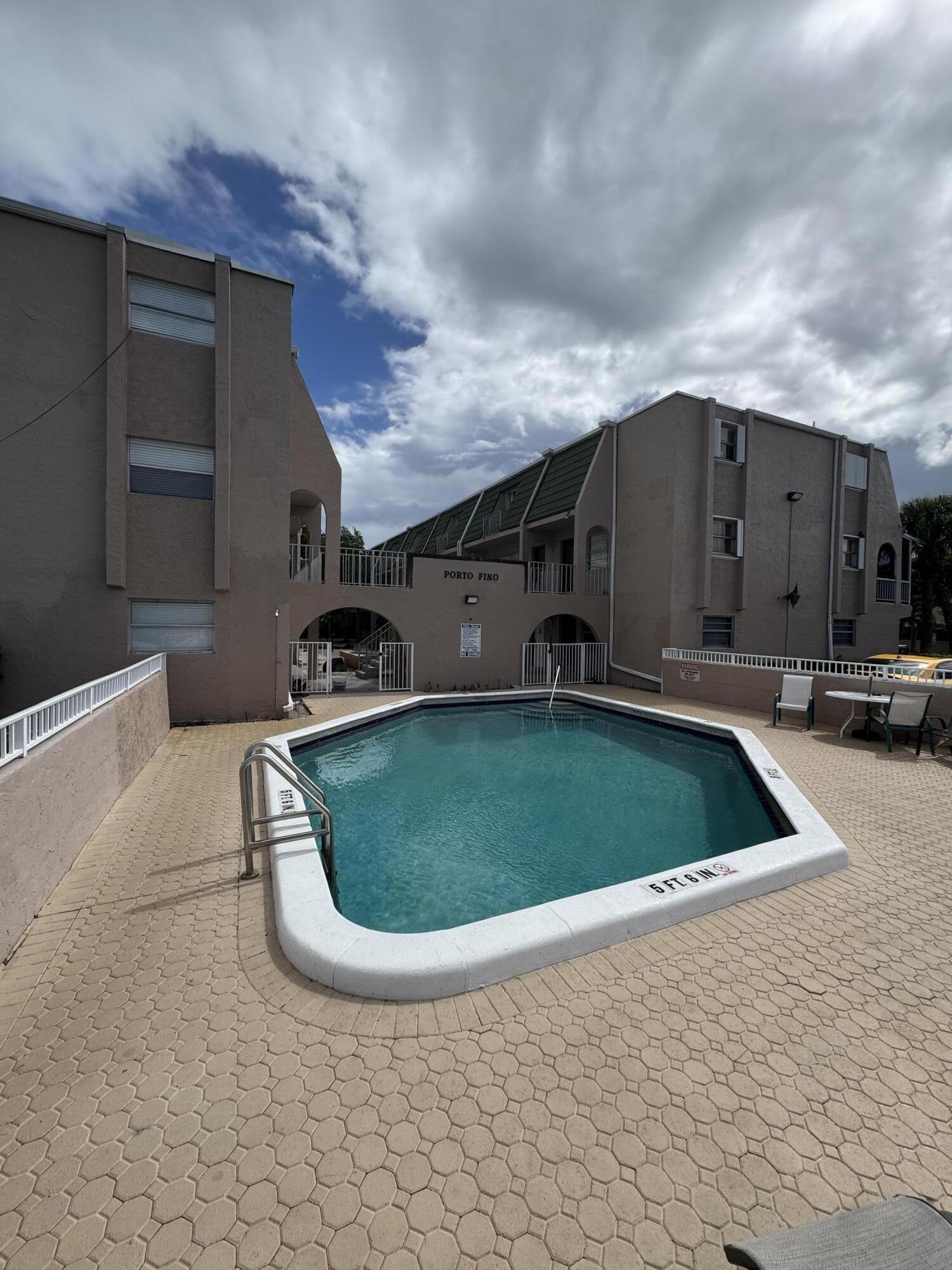 Pool right outside of the unit