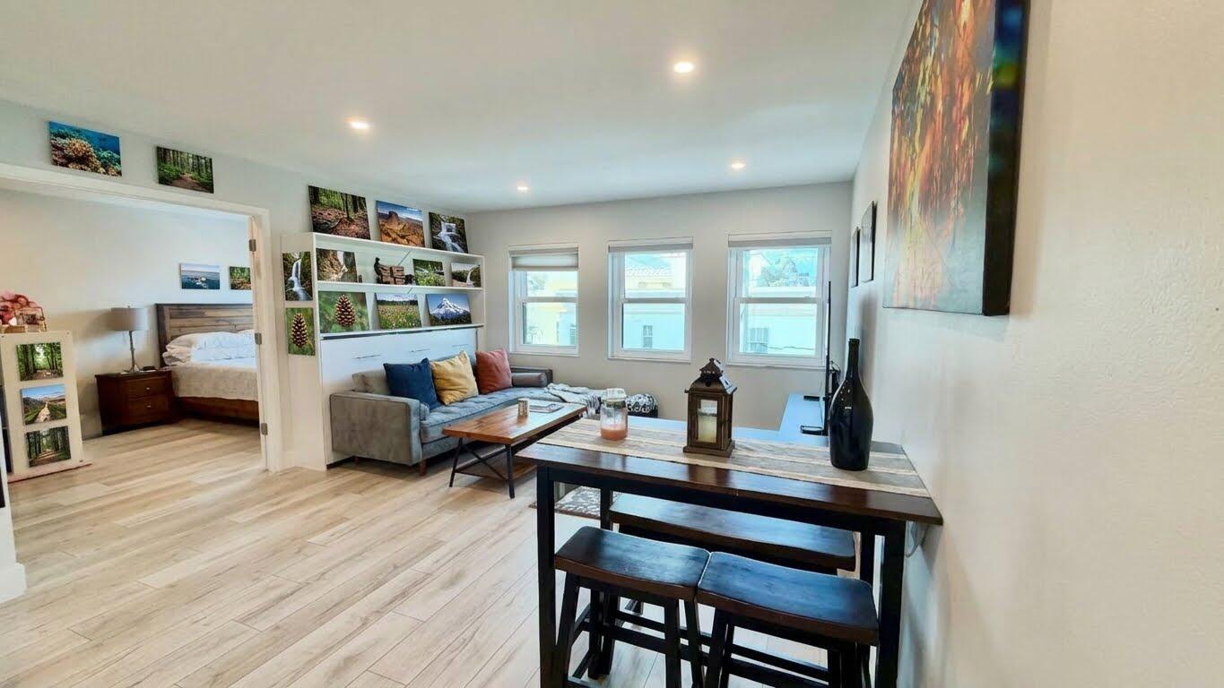 Family room-dining area -bedroom