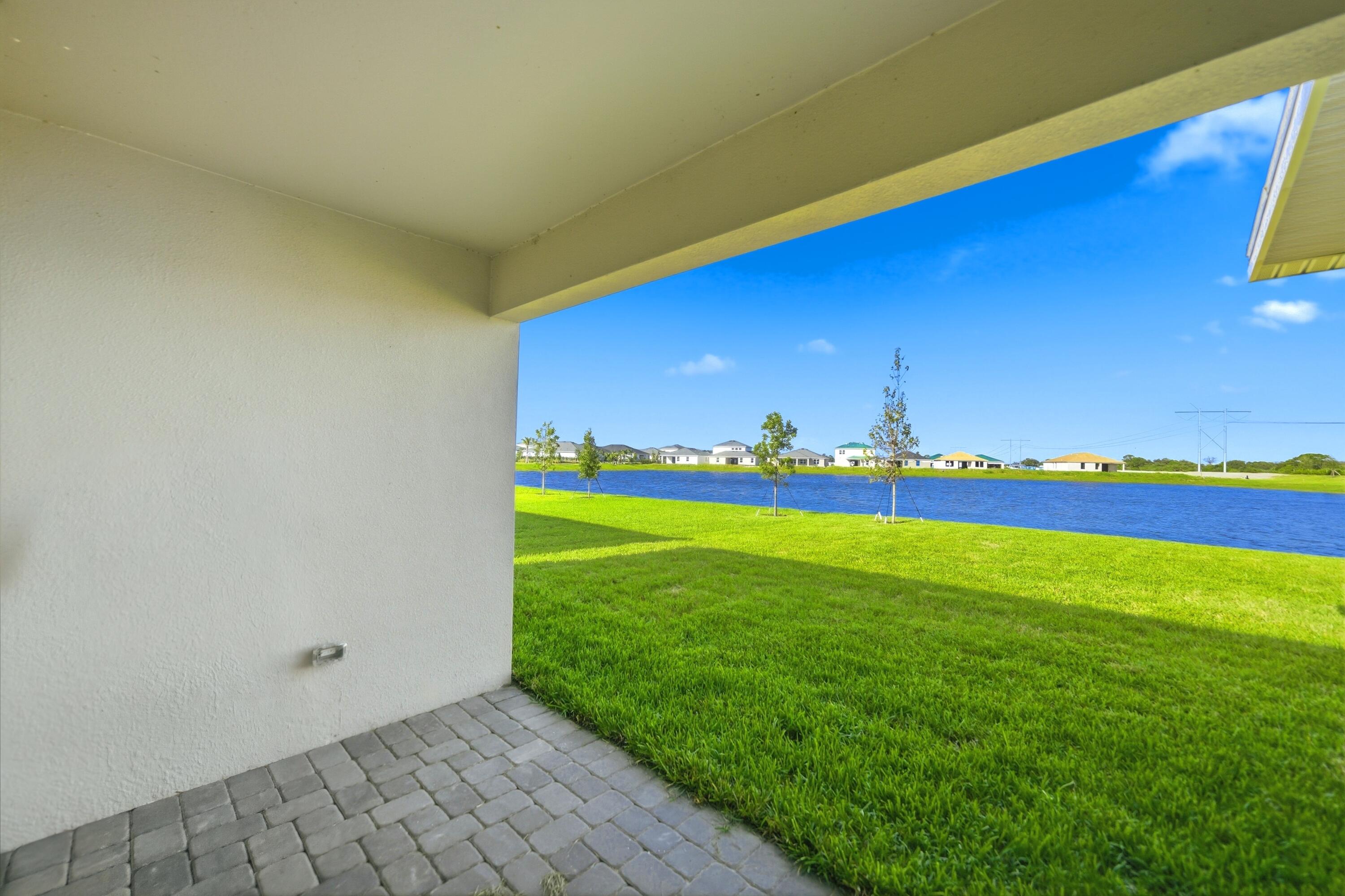 Covered Back Patio View