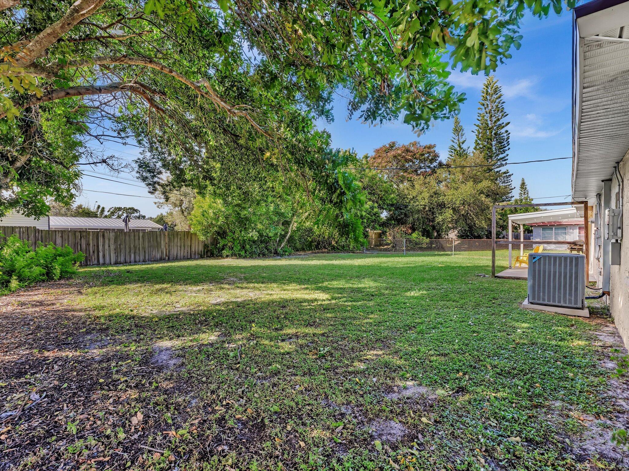 .24 Acre Lot Fenced Yard