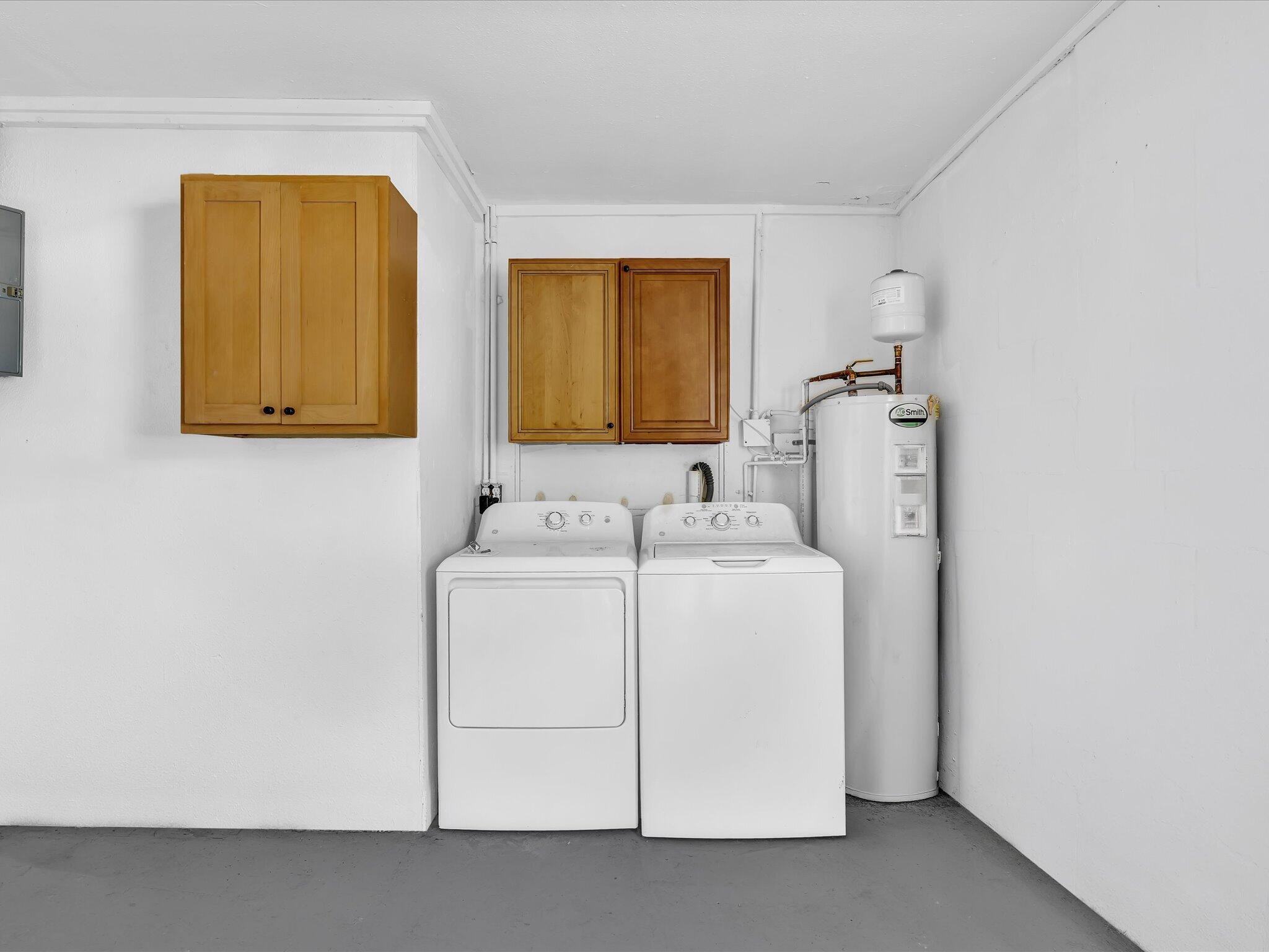 Laundry in Garage