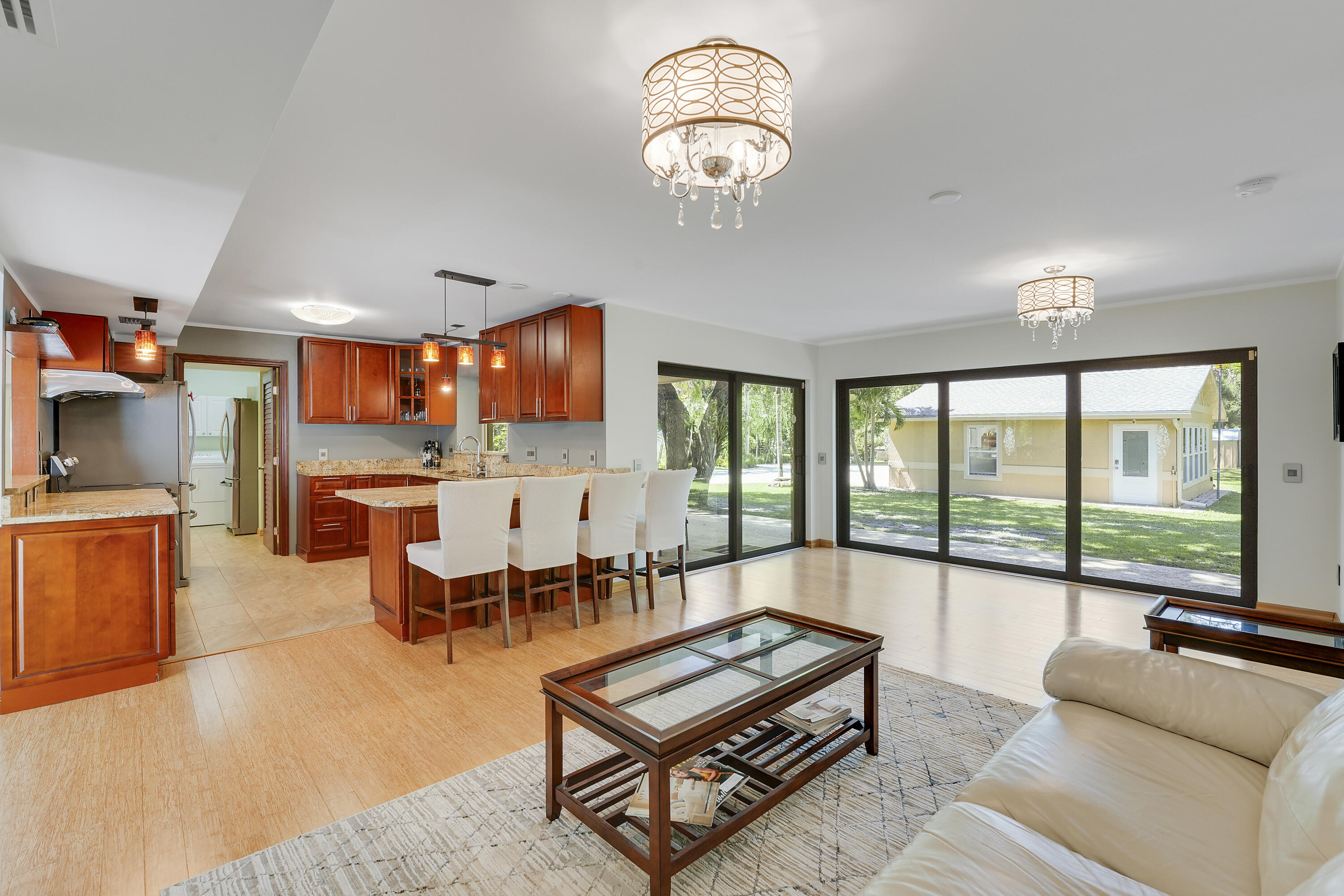 Living Room Kitchen View