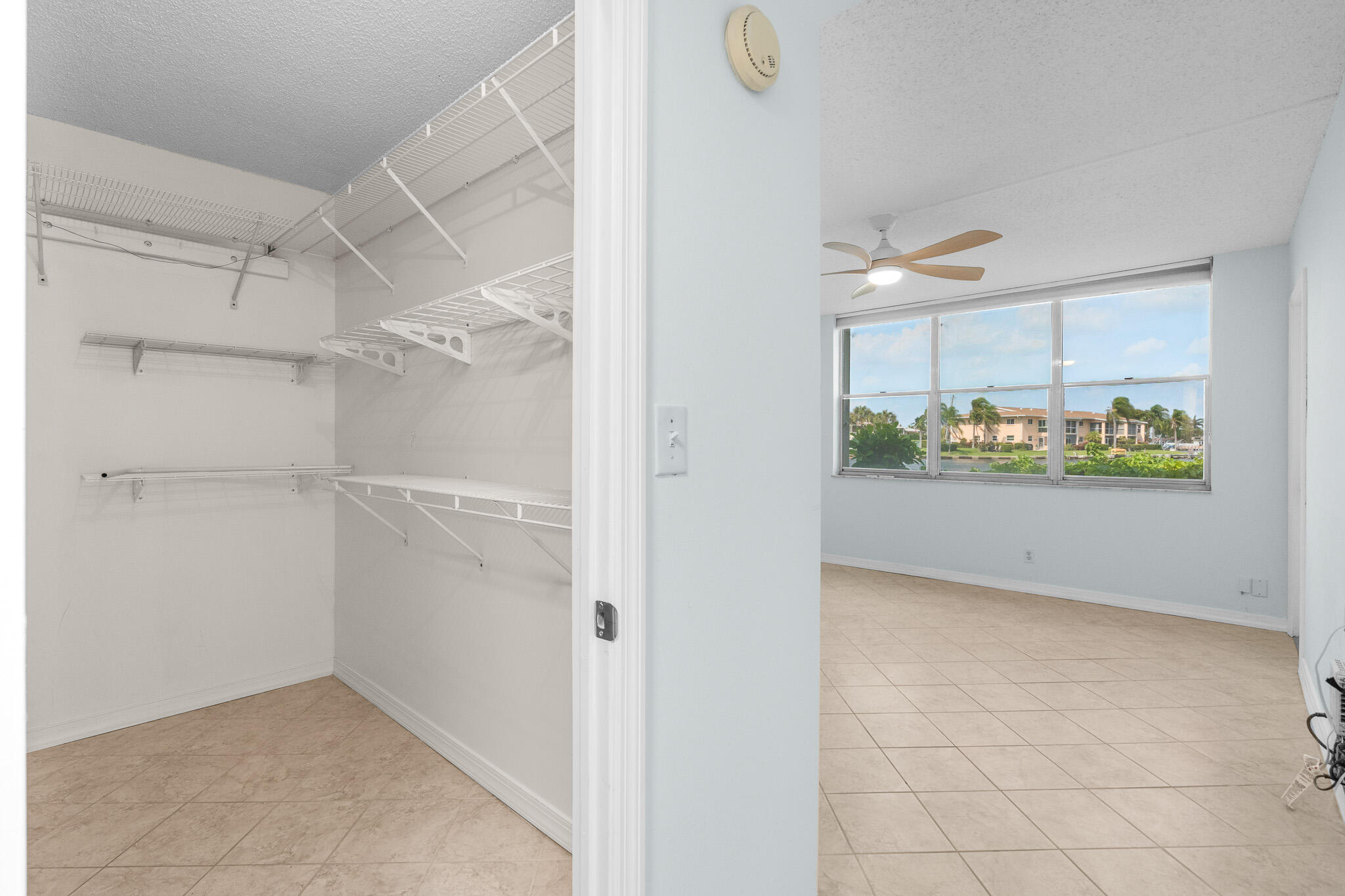 Oversized primary closet