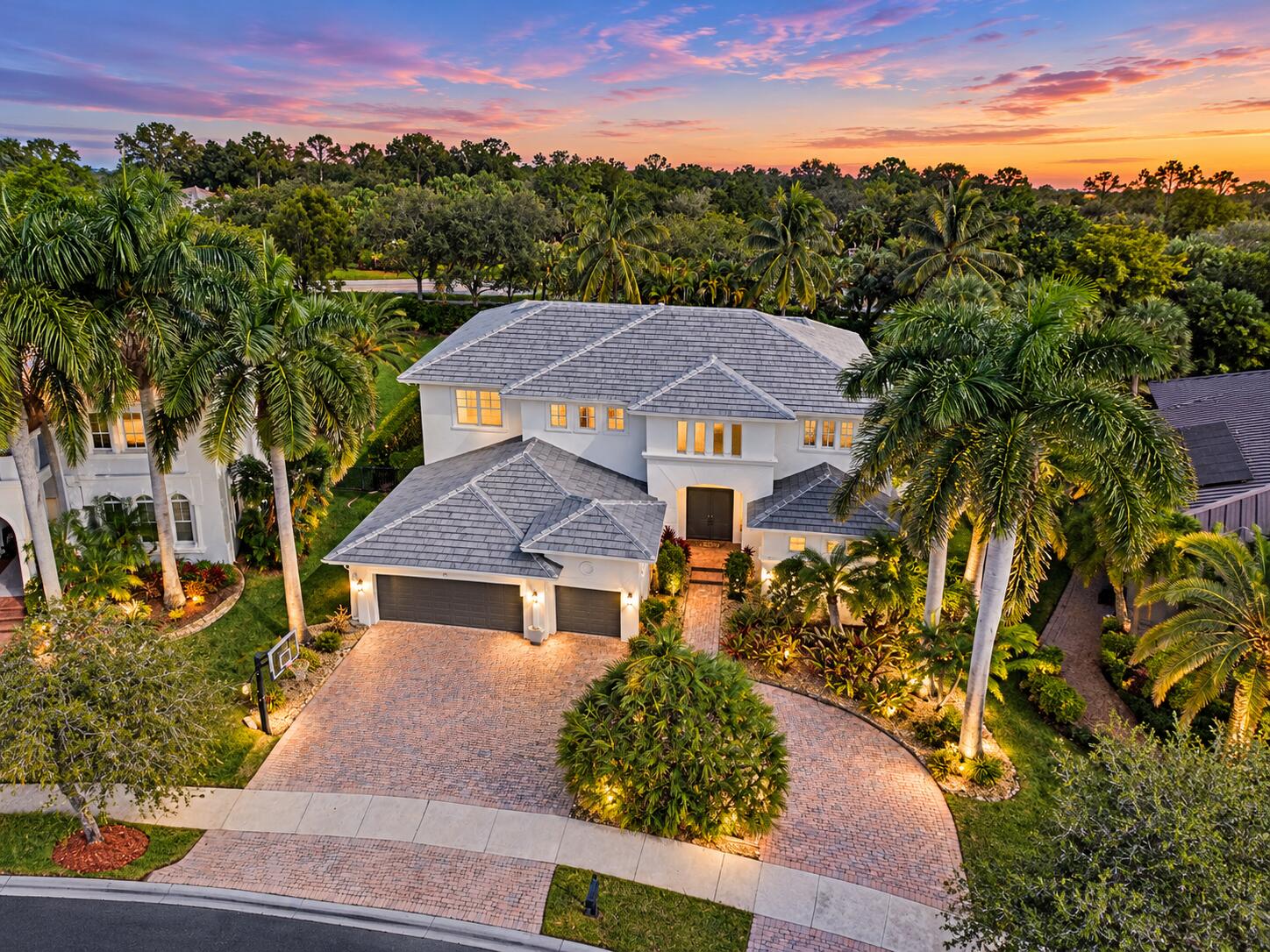 Luxury Tropical Home at Sunset