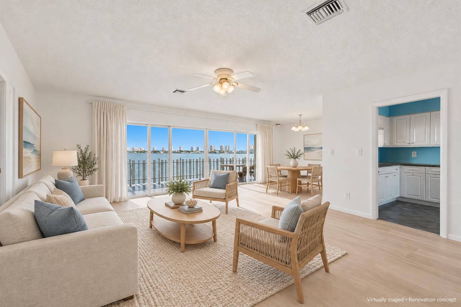 VIRTUALLY STAGED & RENOVATED Conceptual rendering for inspiration only. Furnishings and improvements shown do not reflect the propertys current condition.