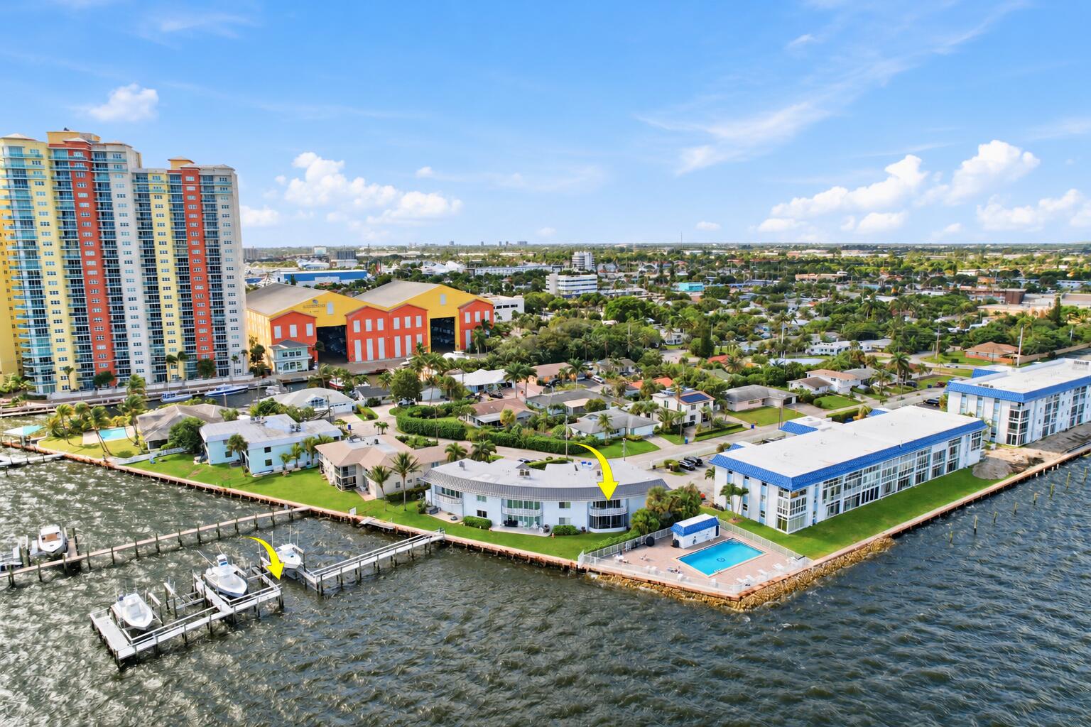 Corner Unit + Boat Slip Aerial