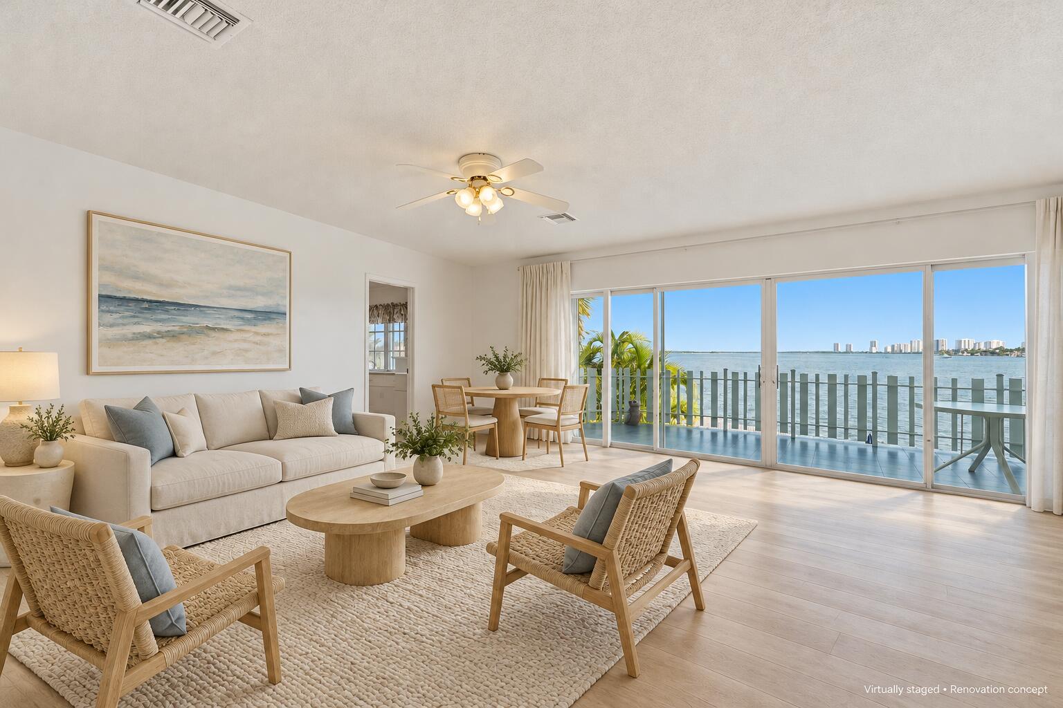 VIRTUALLY STAGED & RENOVATED Conceptual rendering for inspiration only. Furnishings and improvements shown do not reflect the propertys current condition.