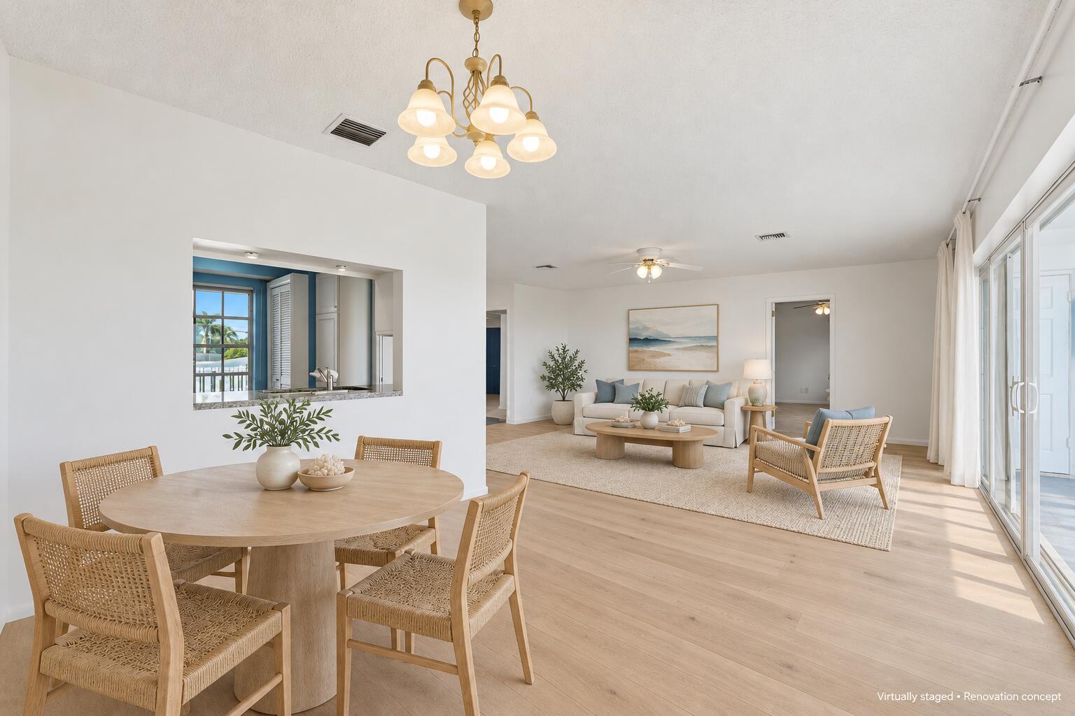 VIRTUALLY STAGED & RENOVATED Conceptual rendering for inspiration only. Furnishings and improvements shown do not reflect the propertys current condition.