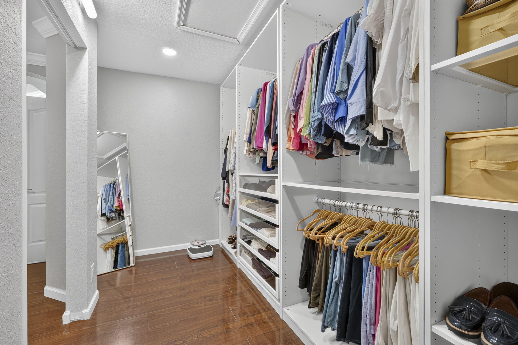primary walk-in closet