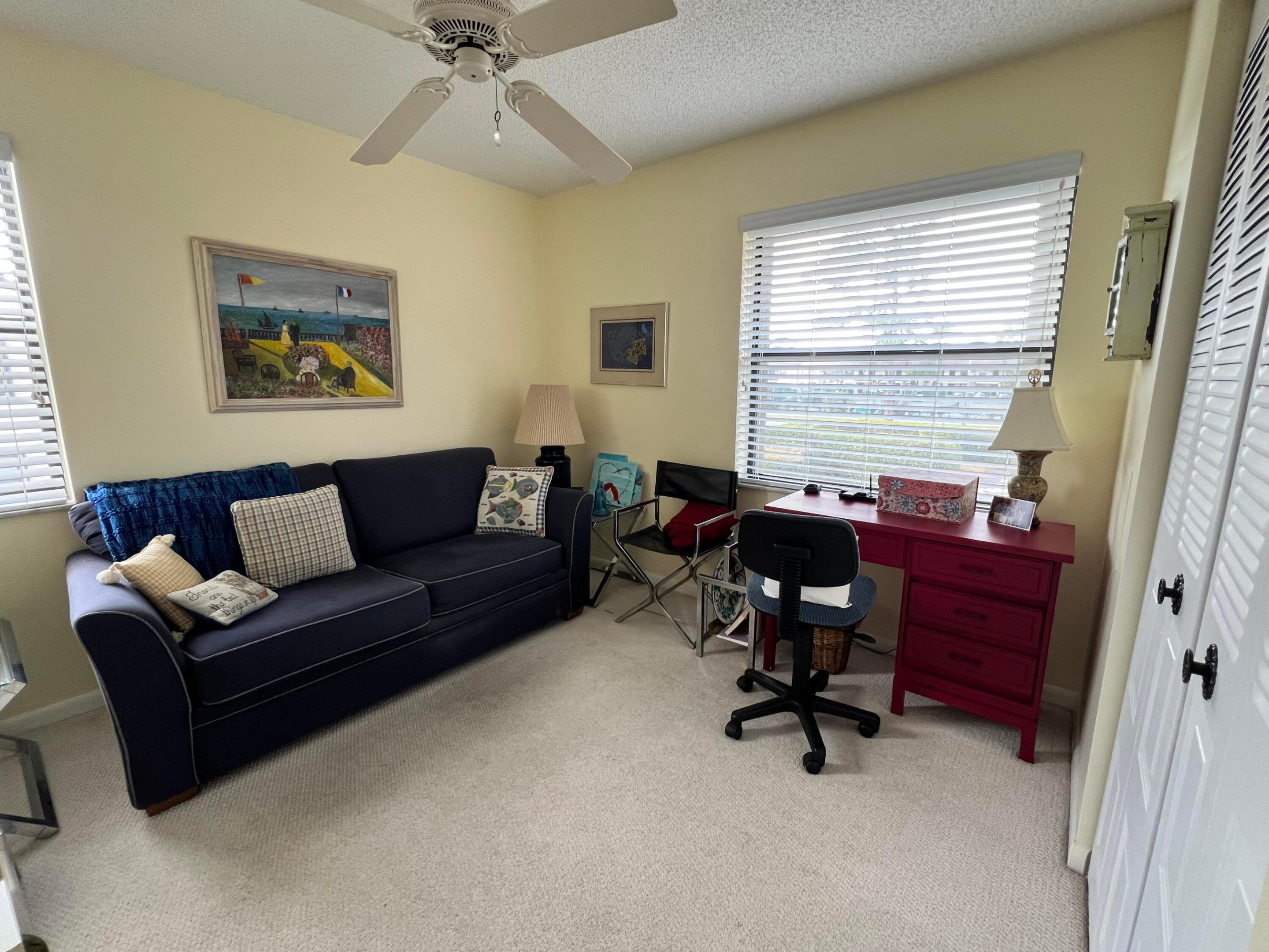 Two windows bring in the natural light