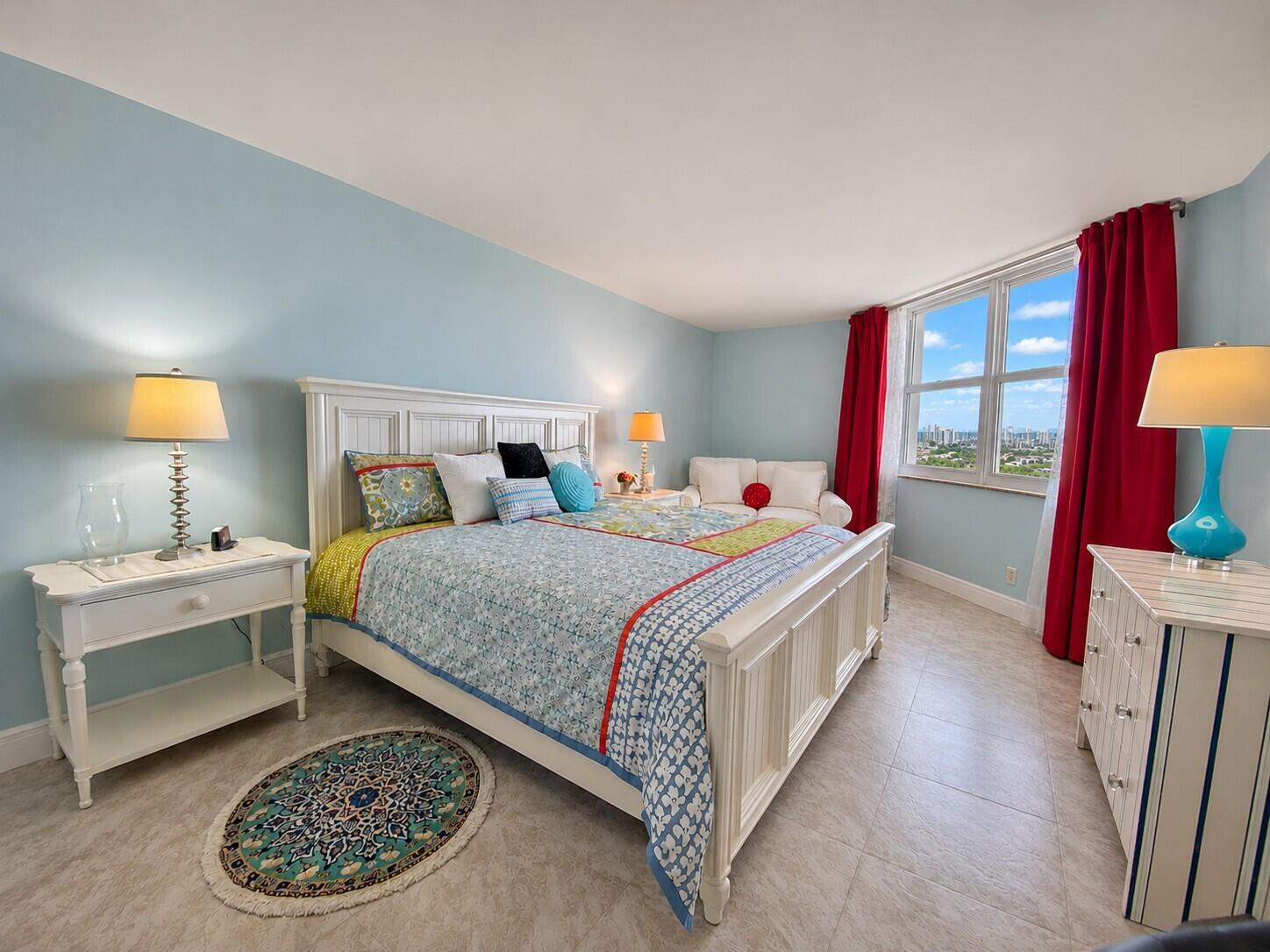 Primary Bedroom  Ocean & City Views