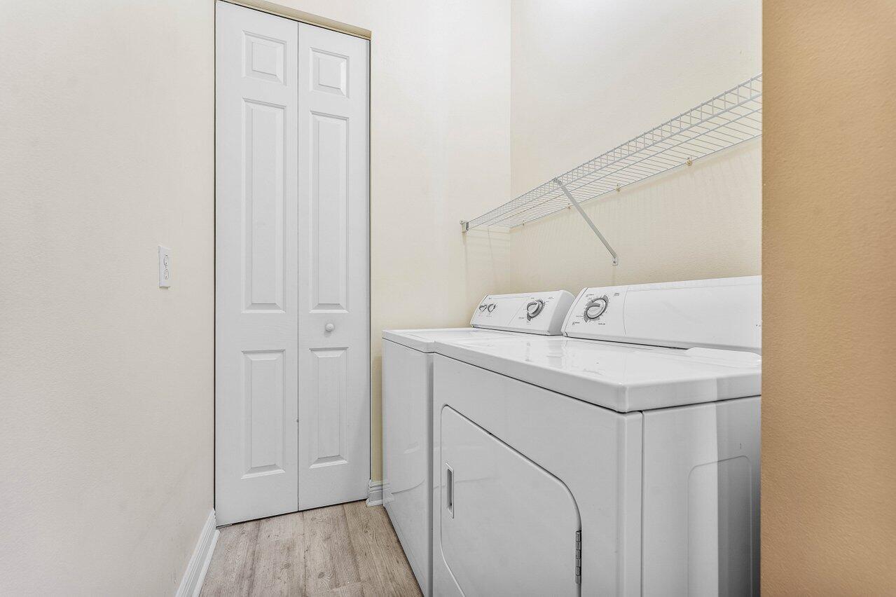 2nd Floor Laundry with large storage closet
