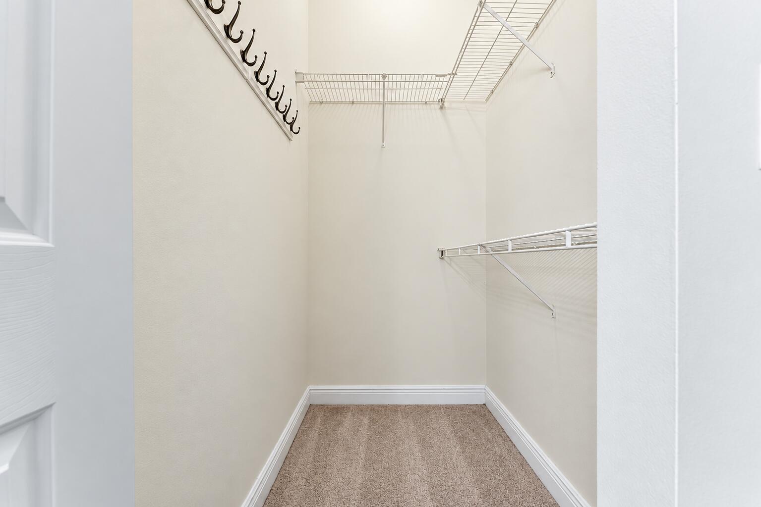 One of Matching His-and-Hers Closets