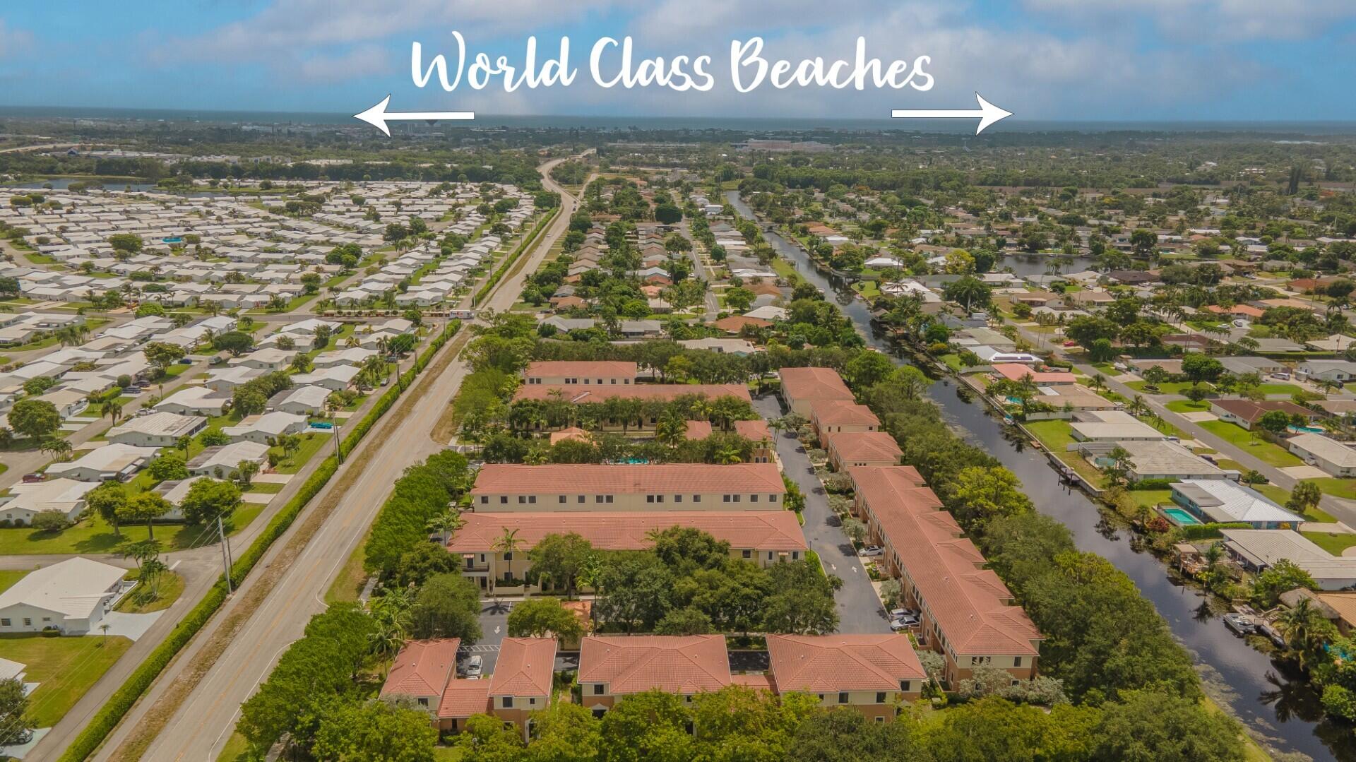 Boynton & Delray Beaches are just over the bridge...