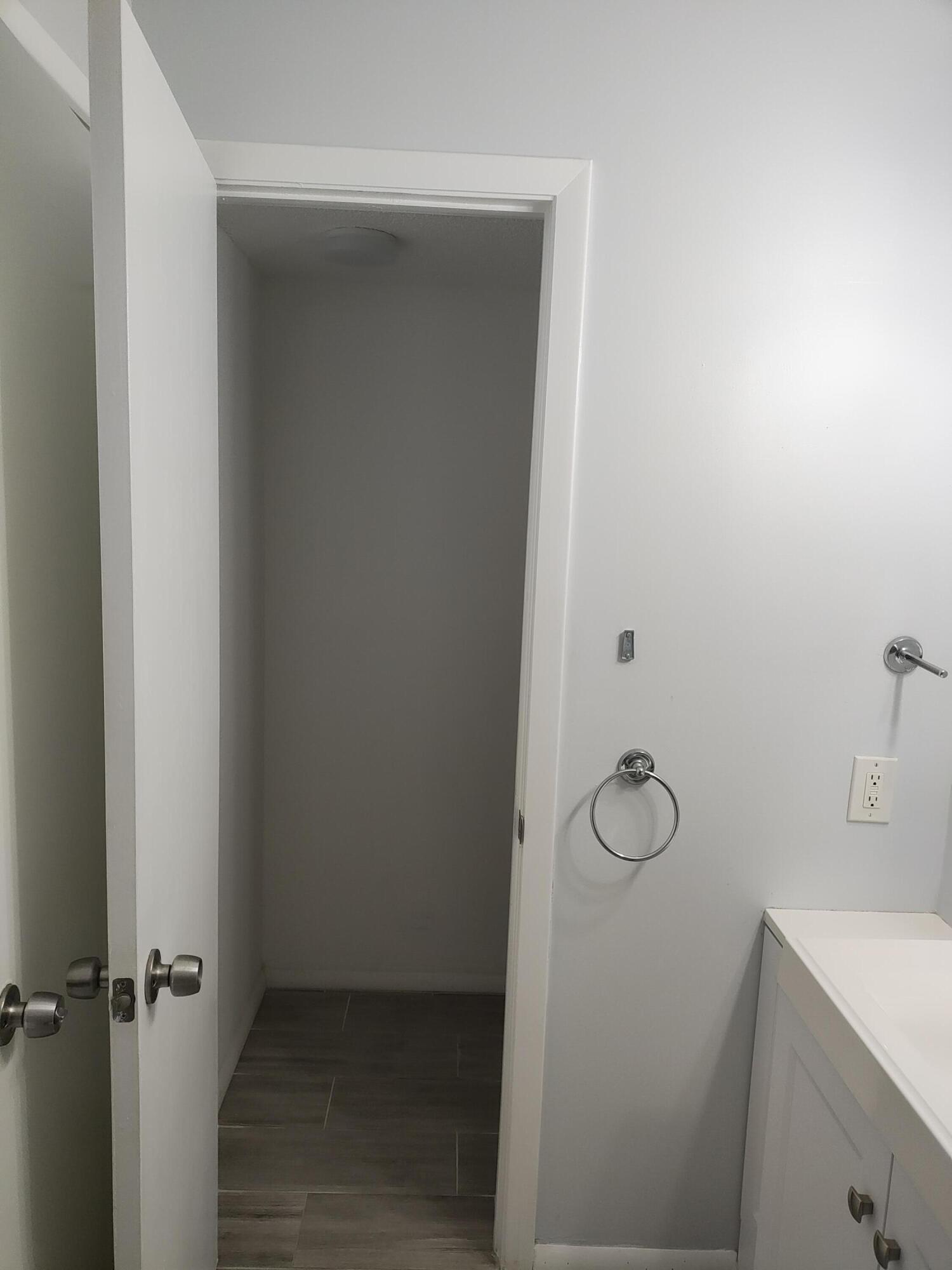 Closet in bathroom