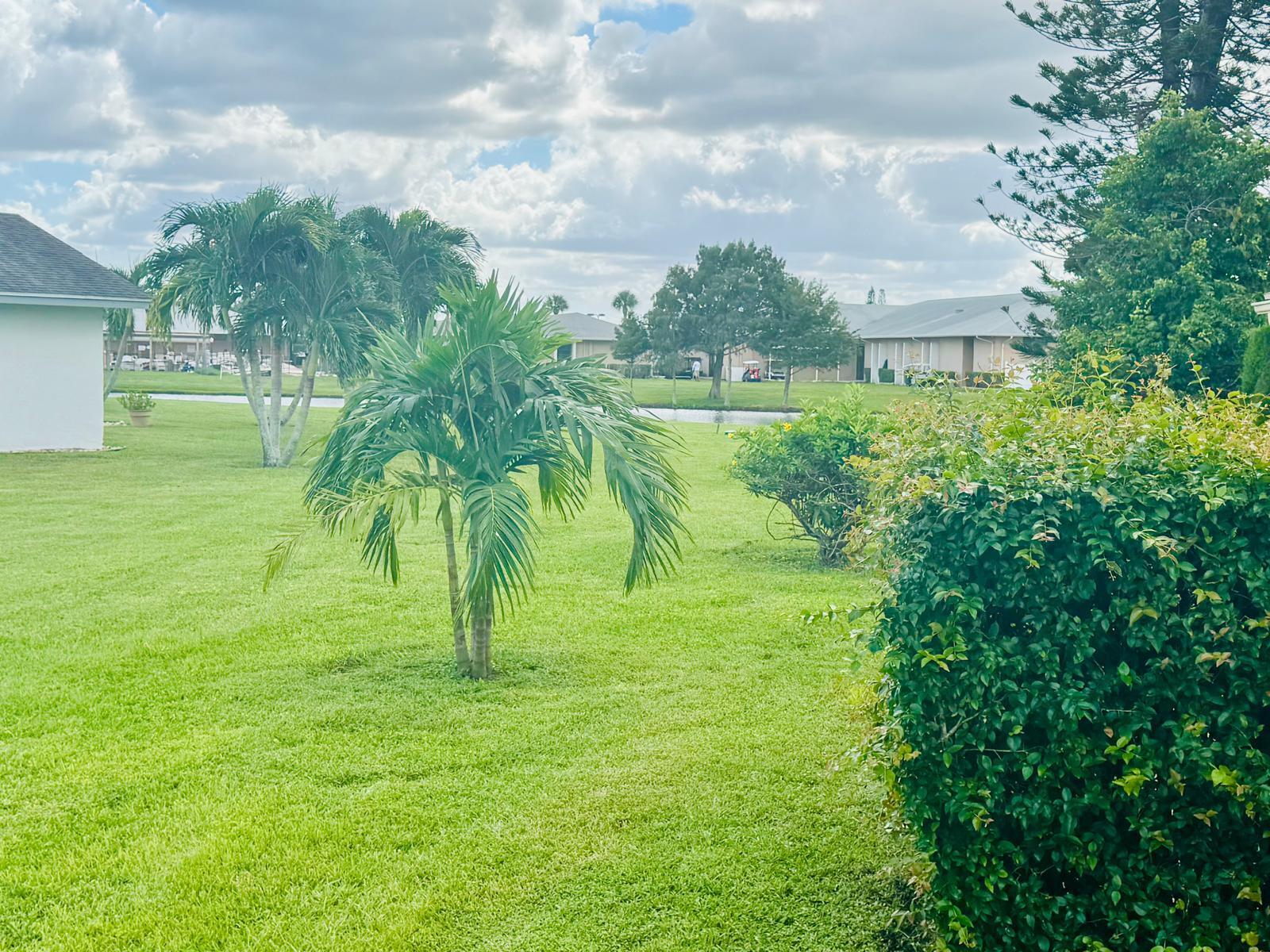 view on pond from porch