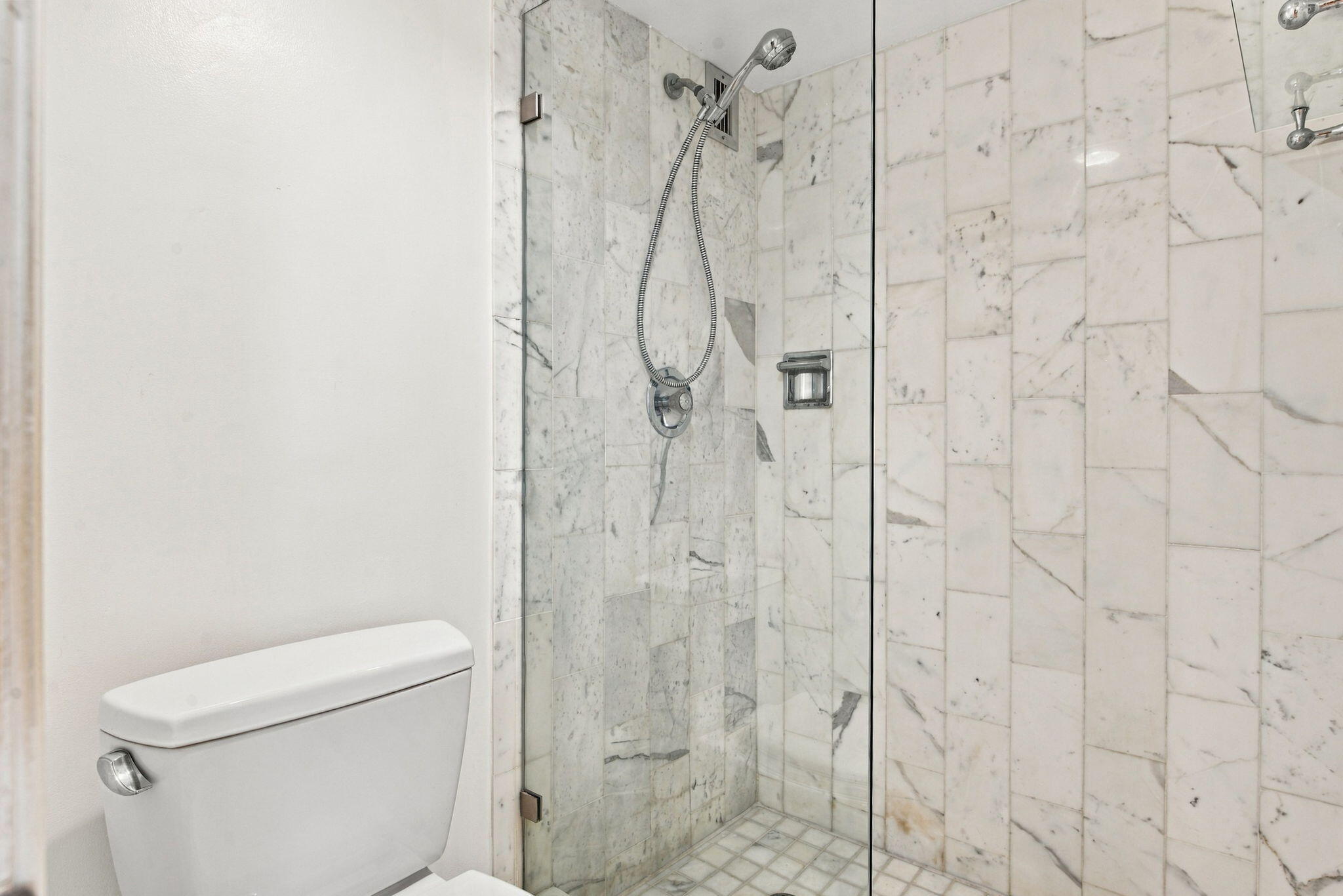 PRIMARY BATH WITH SHOWER.
