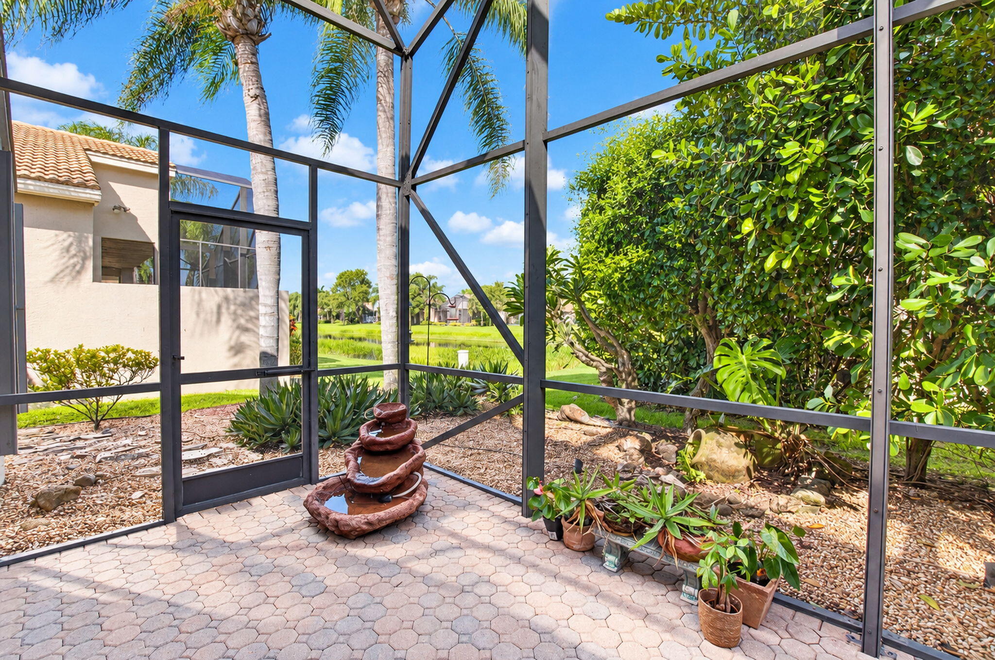 Partial Lake View and Water Feature