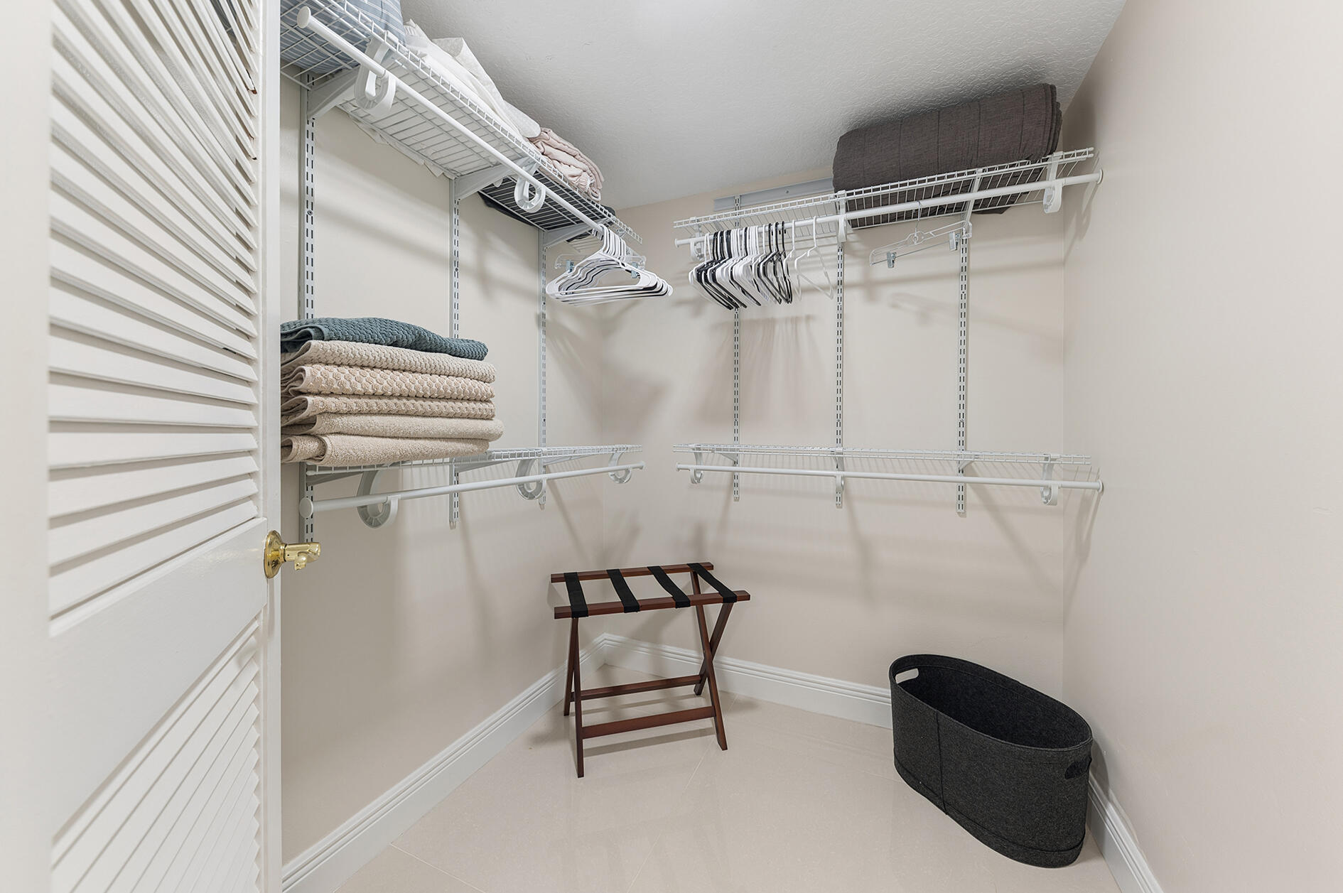 Primary closet