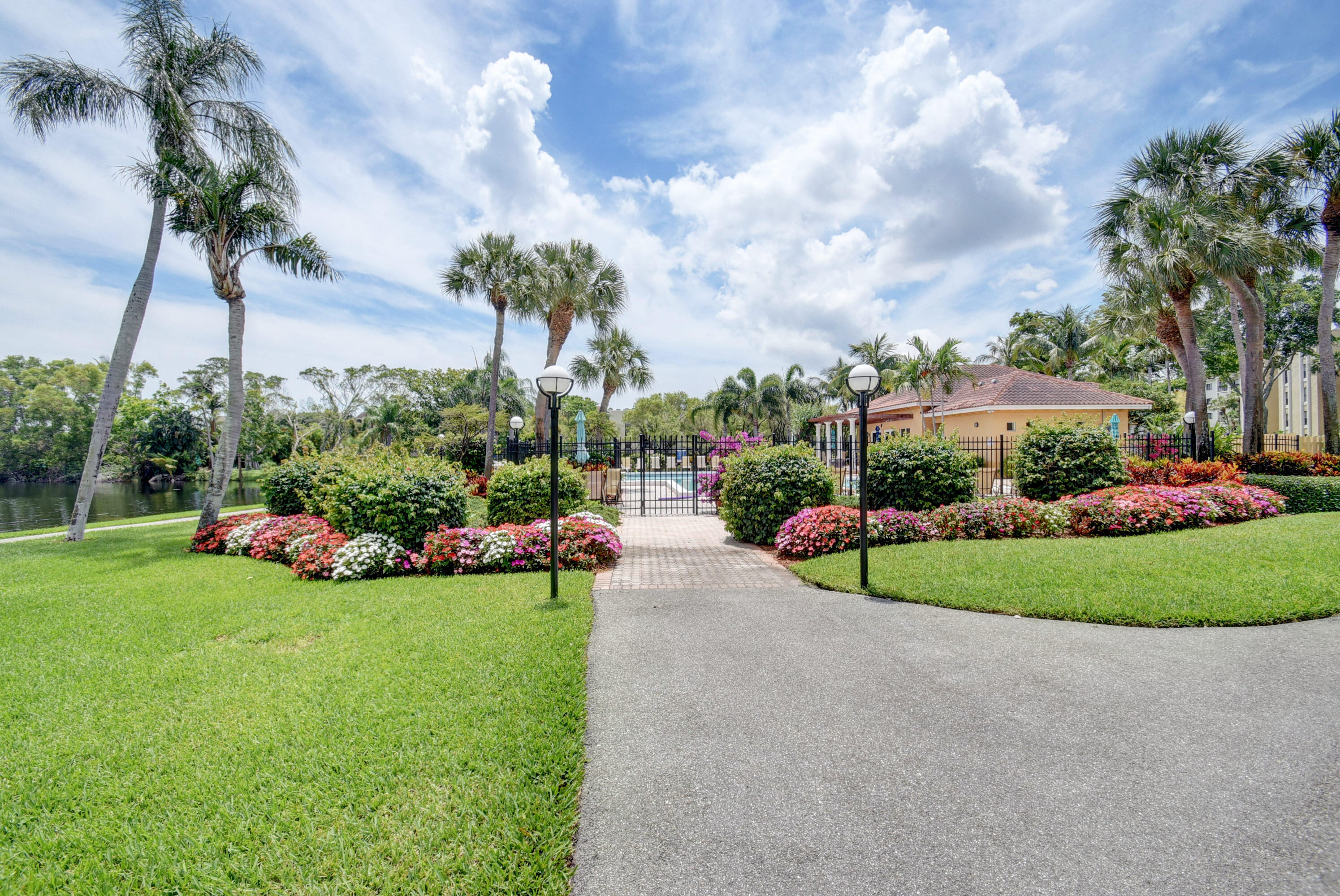 Pool entrance