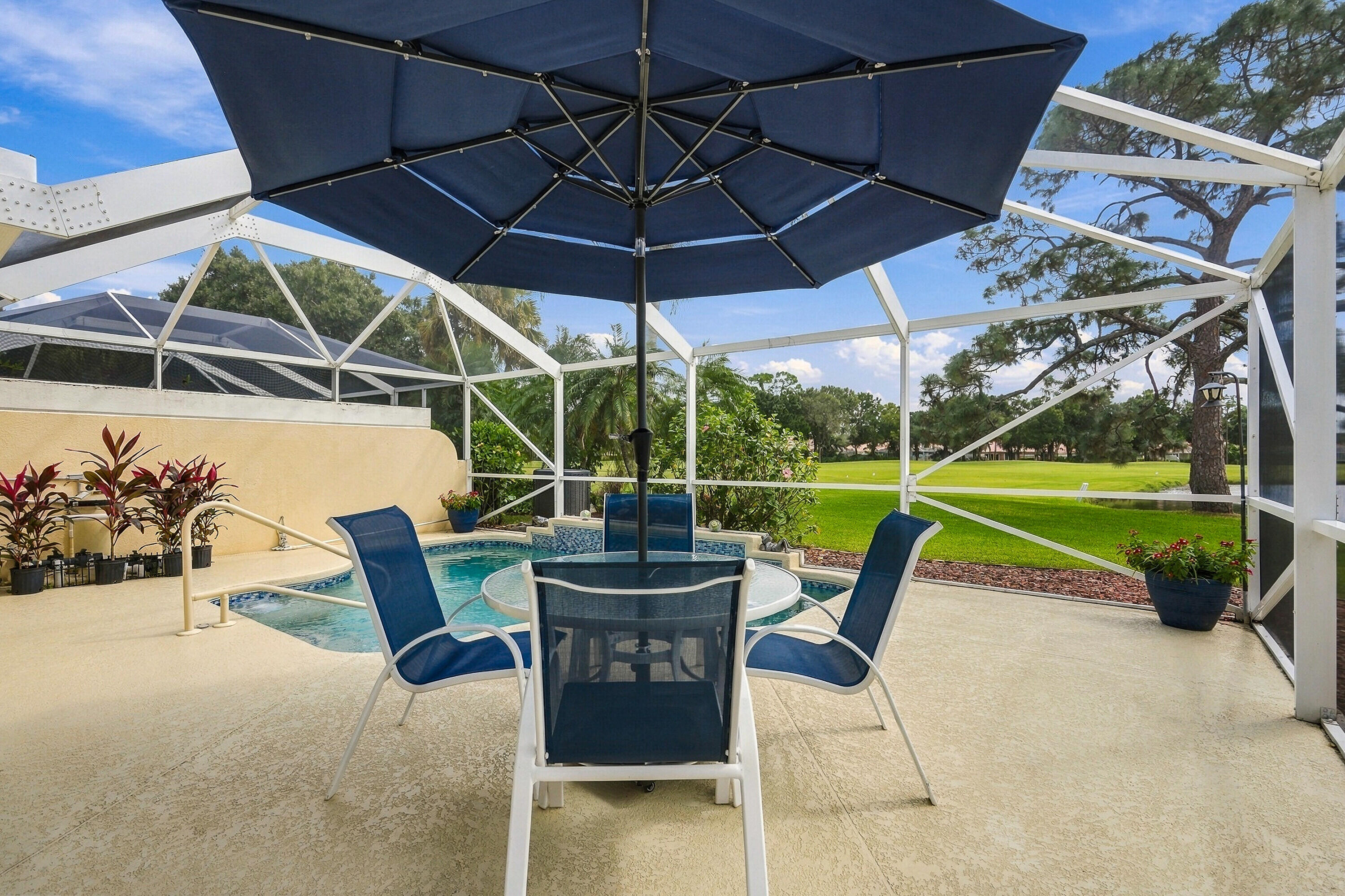 Outdoor with 16th hole golf course