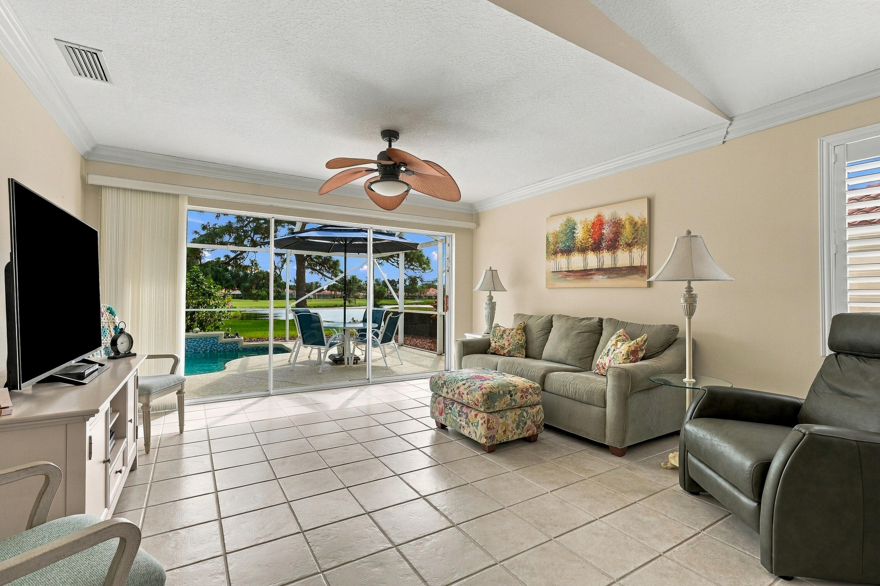 Living room with views
