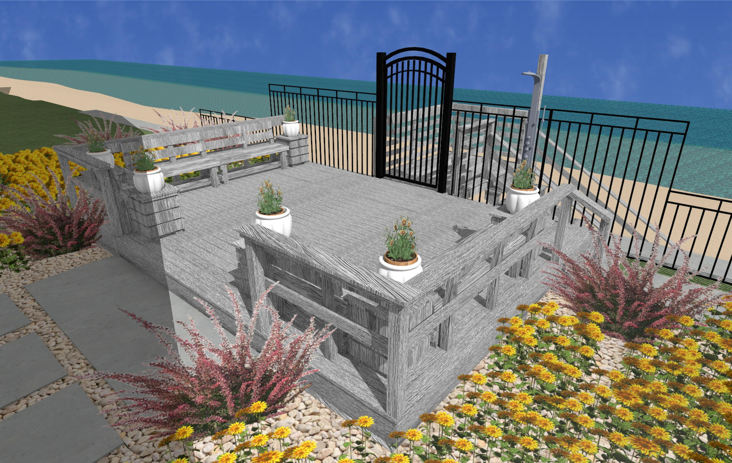 Seawall Landscaping Design~ In Process