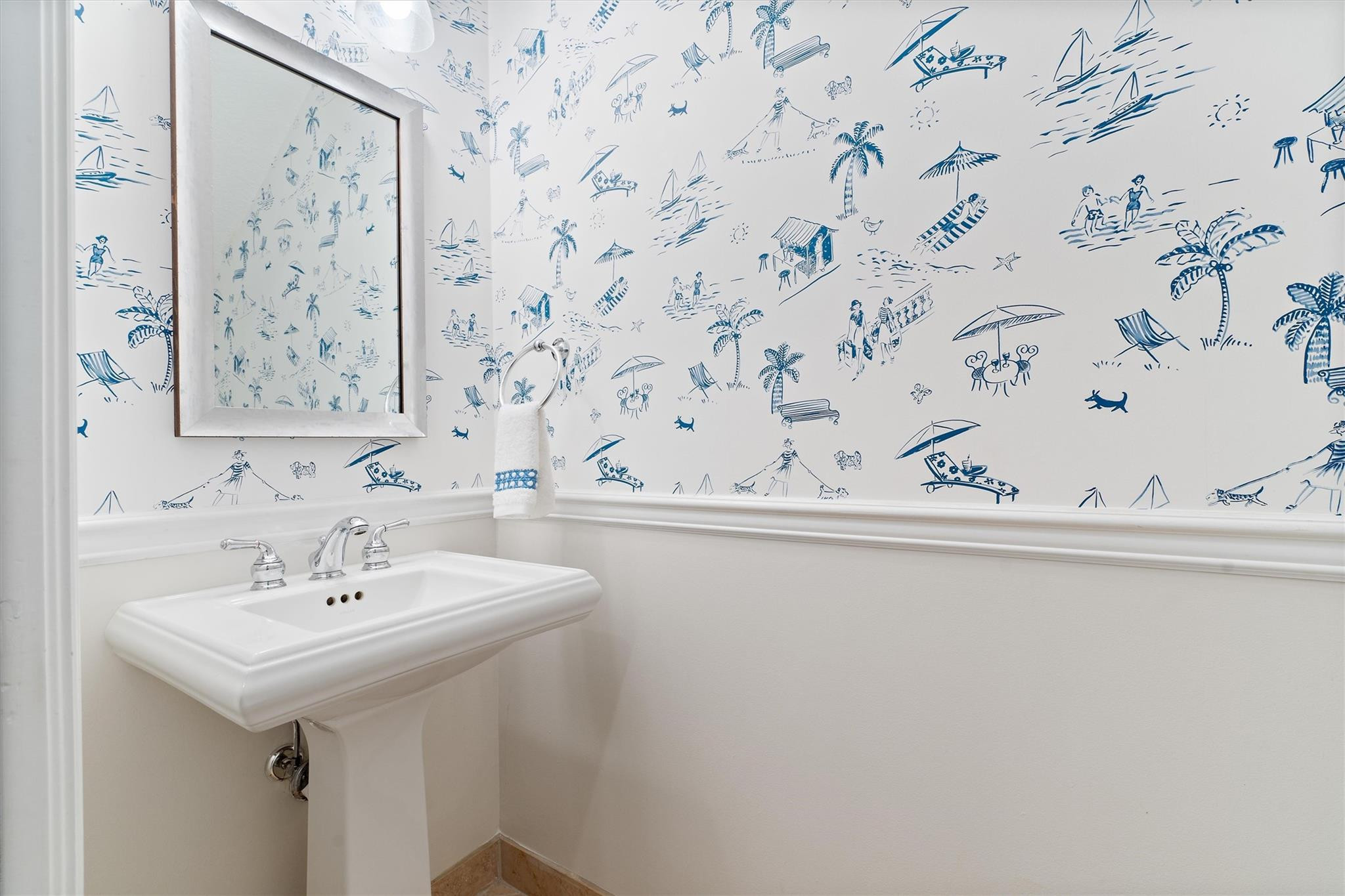 Powder Room on level 1